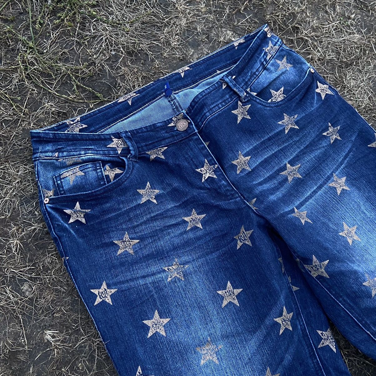If Six Was Nine Vintage Faded Stars ⭐️ Japan Jeans Repair Streetwear Y2K Size 30" / US 8 / IT 44 - 5 Thumbnail