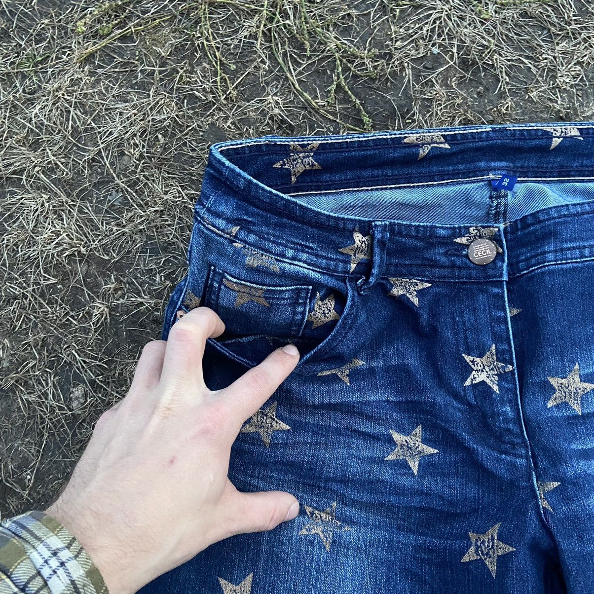 If Six Was Nine Vintage Faded Stars ⭐️ Japan Jeans Repair Streetwear Y2K Size 30" / US 8 / IT 44 - 6 Thumbnail