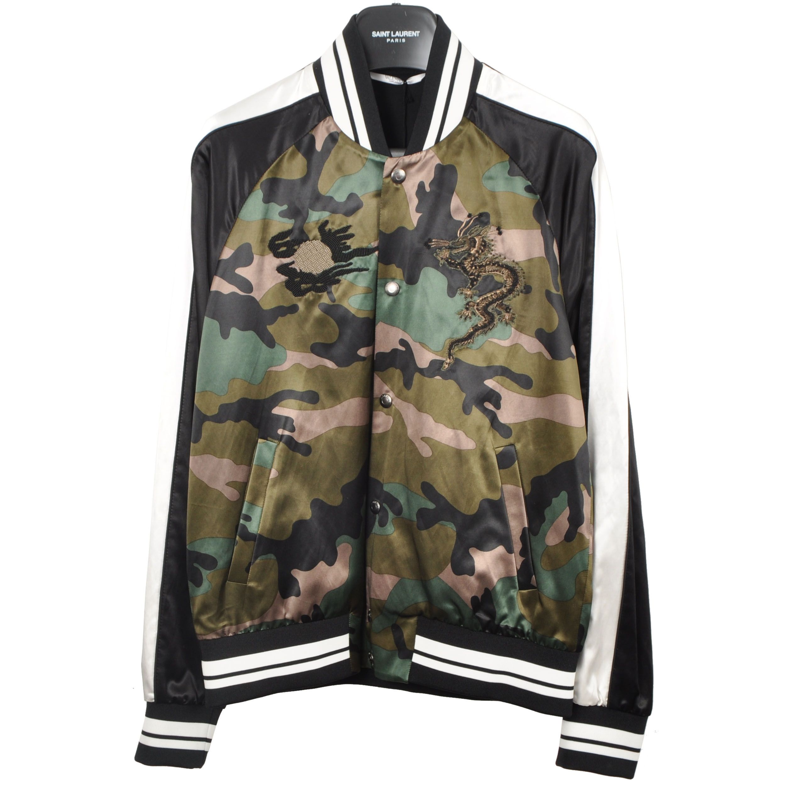Valentino 3750$ Camouflage Funky Dragon Souvenir Jacket Size US S / EU 44-46 / 1 - 1 Thumbnail