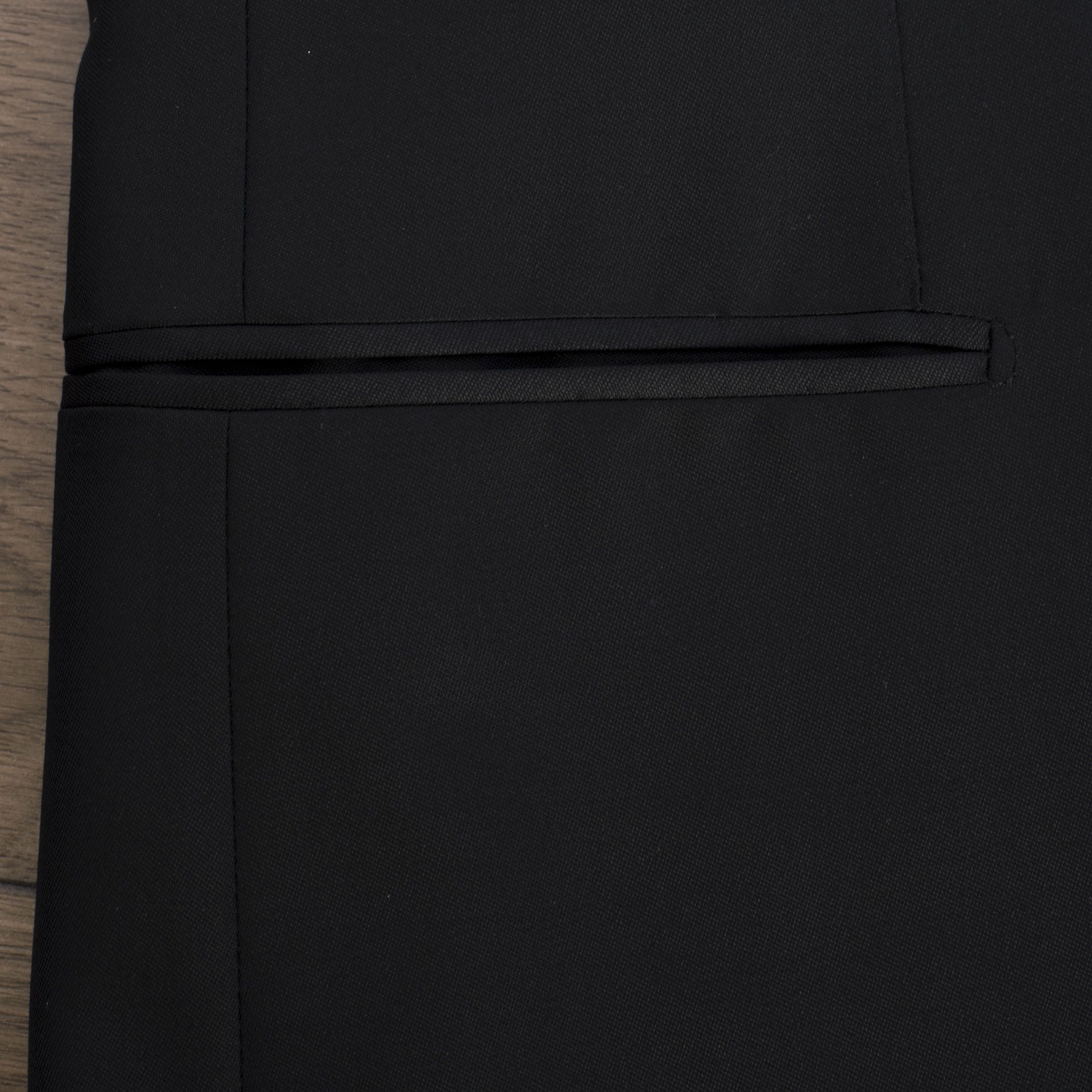 Brioni Black Madison Smoking Jacket Super 160's Virgin Wool Size 36R - 12 Thumbnail