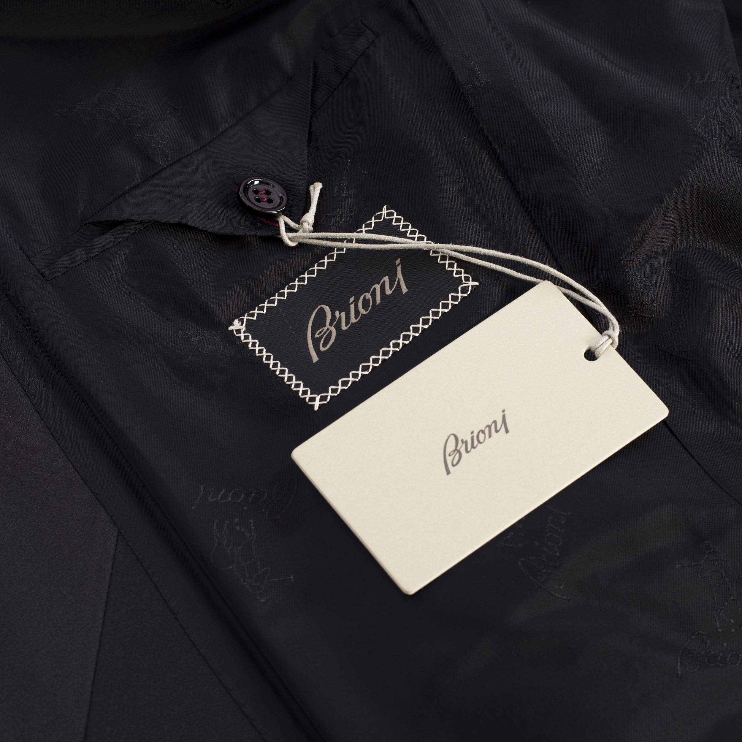 Brioni Black Madison Smoking Jacket Super 160's Virgin Wool Size 36R - 13 Thumbnail