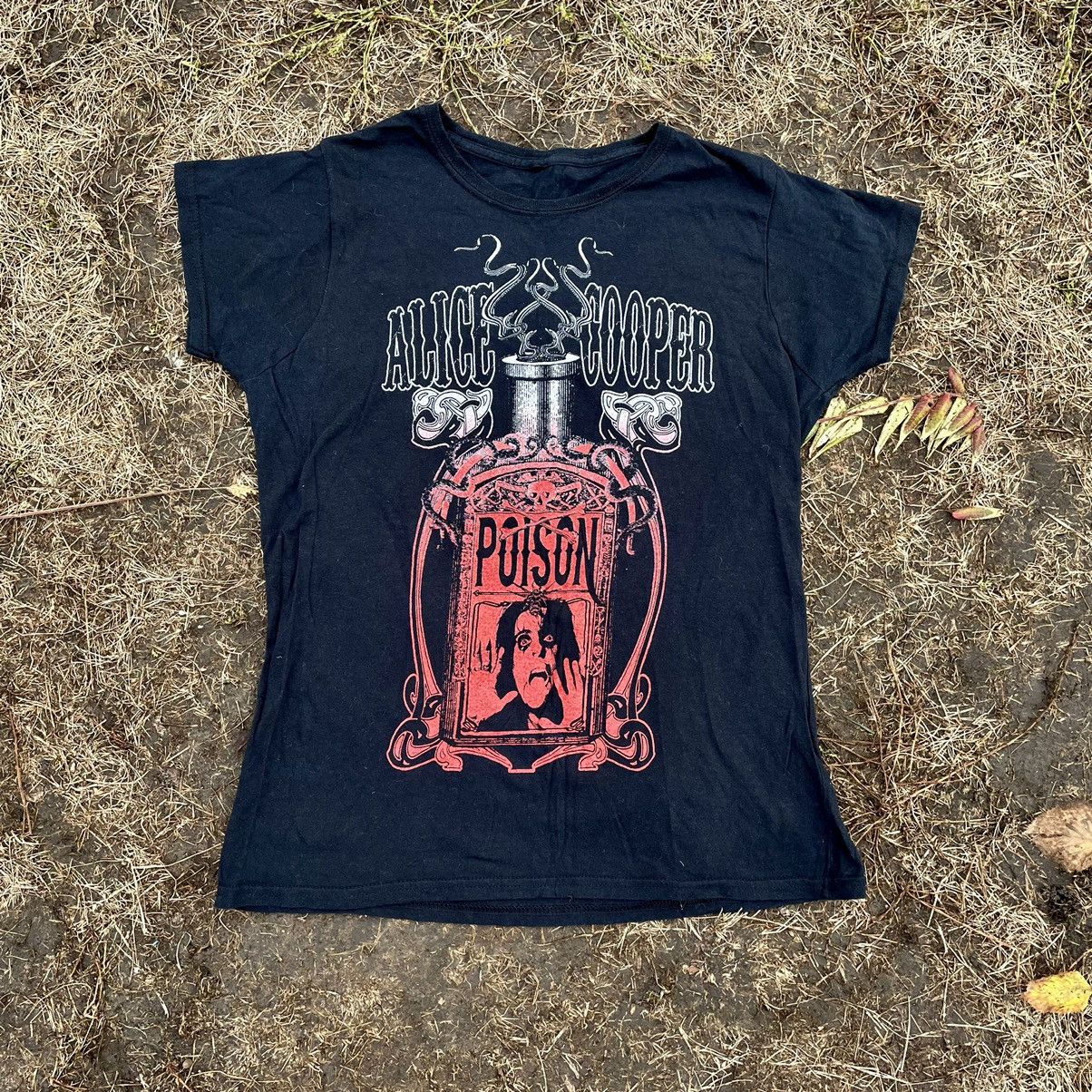 Vintage Vintage Y2K Alice Cooper Poison Band Graphic Tee Grunge M Size M / US 6-8 / IT 42-44 - 1 Thumbnail
