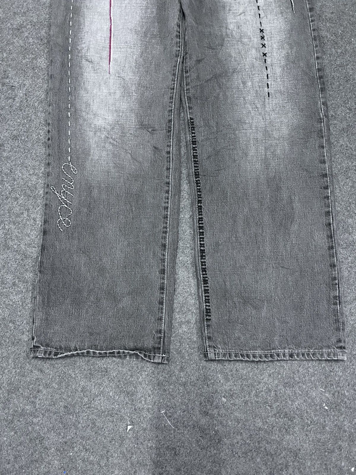 Japanese Brand BAGGY💥LIMITED DESIGN‼️ENYCE BRAND DISTRESSED DENIM PANT Size US 32 / EU 48 - 4 Thumbnail