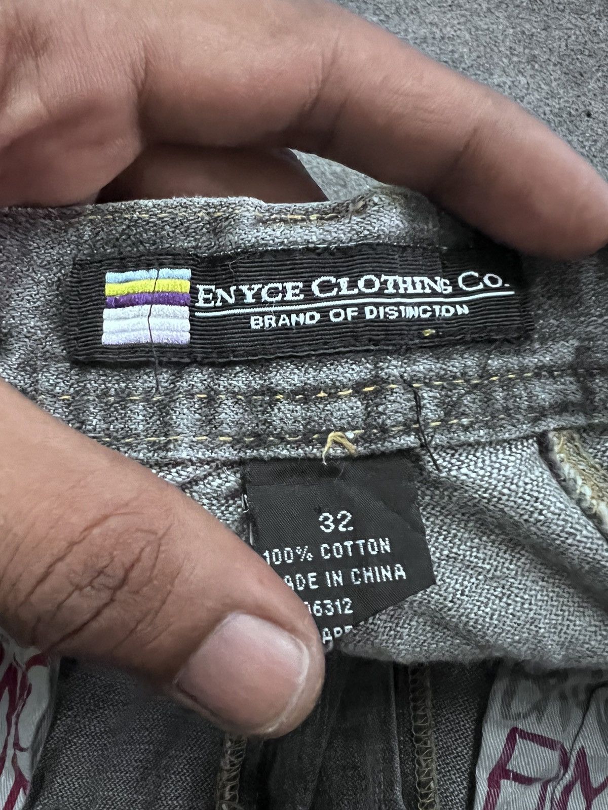 Japanese Brand BAGGY💥LIMITED DESIGN‼️ENYCE BRAND DISTRESSED DENIM PANT Size US 32 / EU 48 - 7 Thumbnail