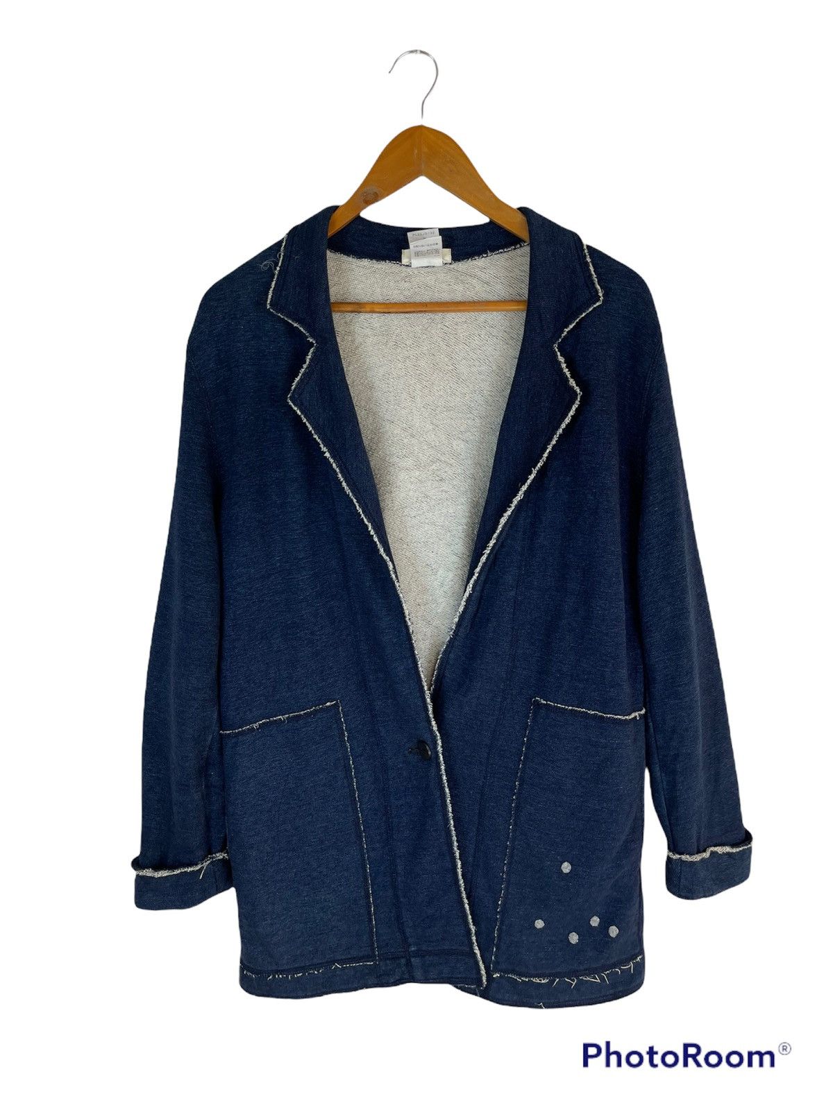 Indigo × Issey Miyake × Vintage Rare BLUE INDIGO DYED ISSEY MIYAKE Designer Size US M / EU 48-50 / 2 - 1 Thumbnail