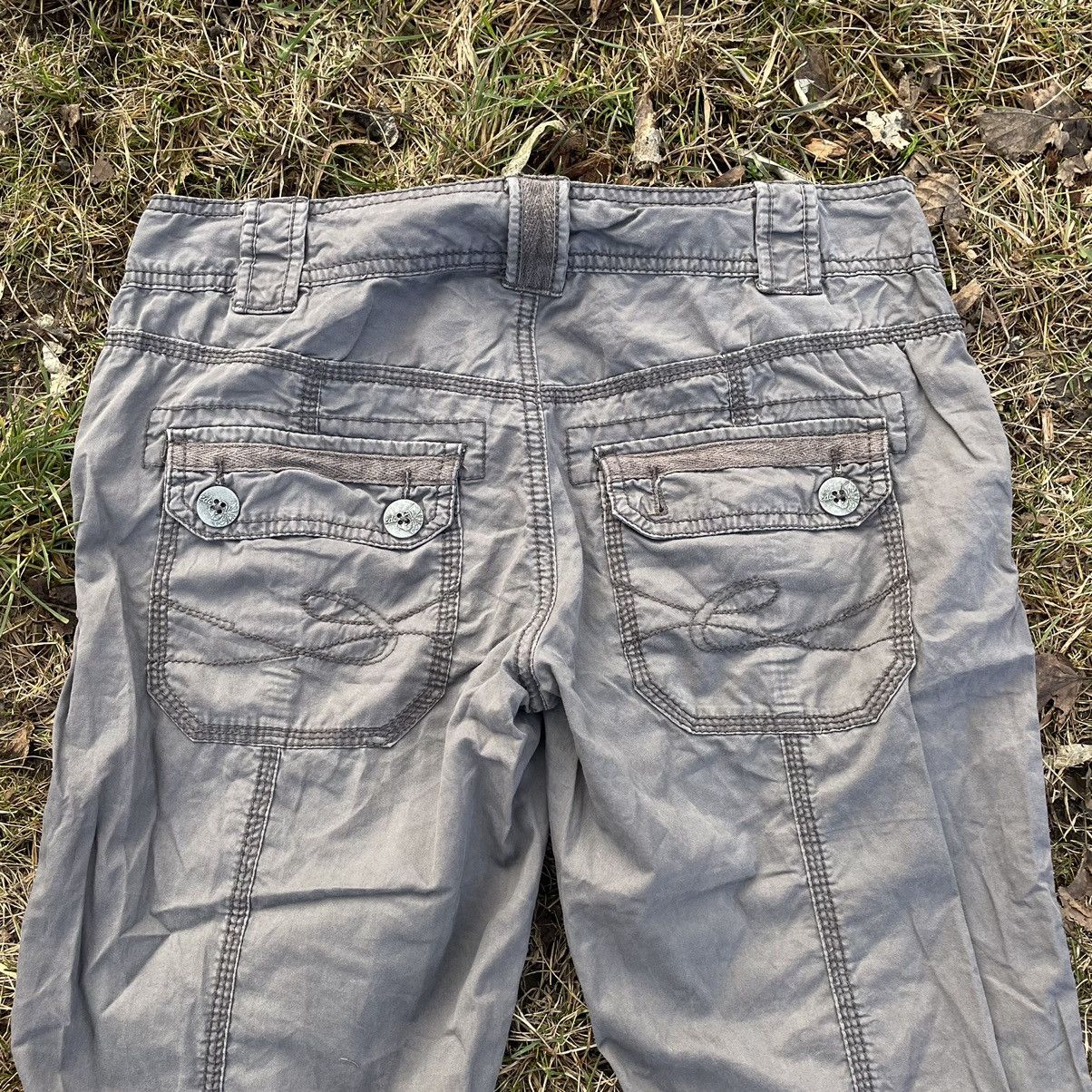 Vintage Vintage 90s Baggy Cargo Pants Faded Streetwear Y2K Logo 30 Size 30" / US 8 / IT 44 - 7 Thumbnail
