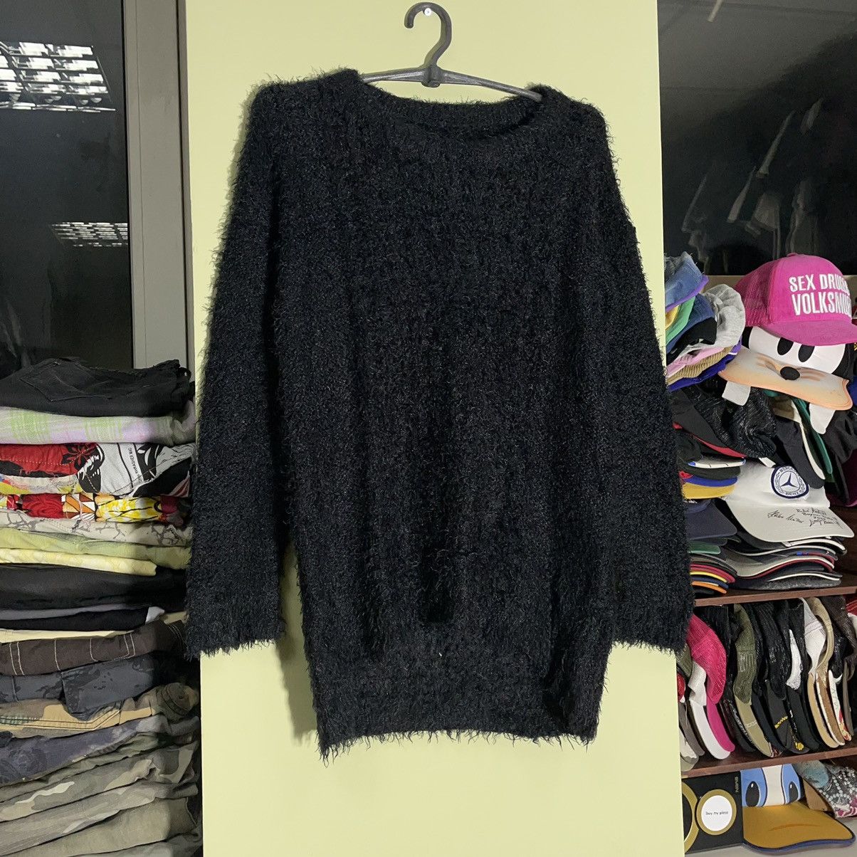 Vintage Y2K Mohair Teddy Grass ALT Fury Style HypeBeast
