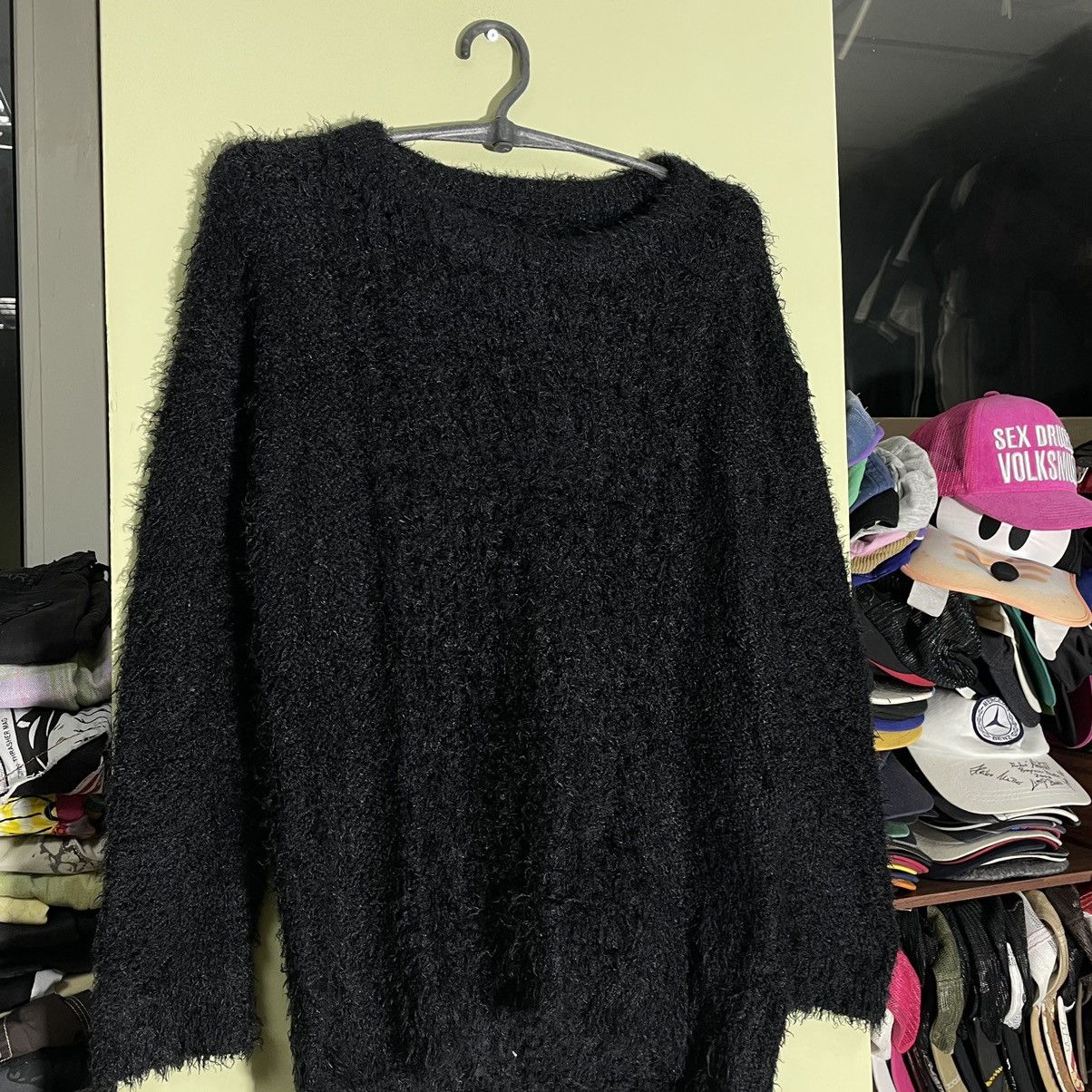 Vintage Vintage Y2K Black Fuzzy Knit Sweater Grunge Alt Oversized L Size L / US 10 / IT 46 - 4 Thumbnail