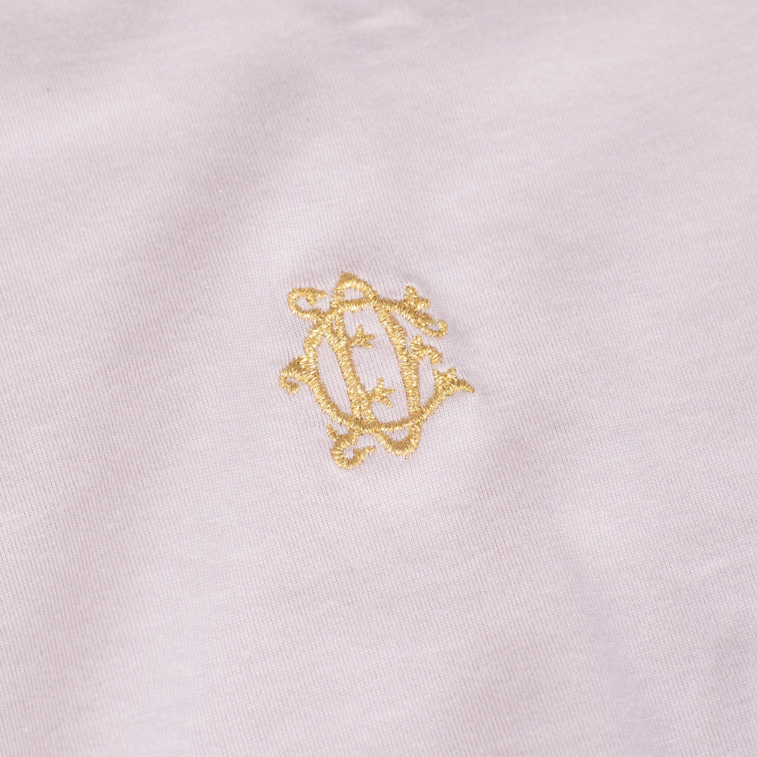 Dior Pink Cotton Crewneck Tshirt With CD Gothique Embroidery Size US L / EU 52-54 / 3 - 9 Thumbnail