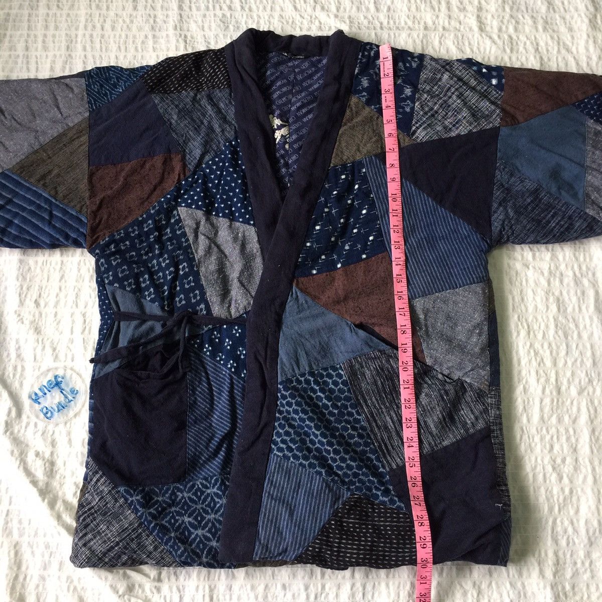 Japanese Brand Kimono Quilted Patchwork Like Bode Visvim Kapital Style Size US M / EU 48-50 / 2 - 4 Thumbnail