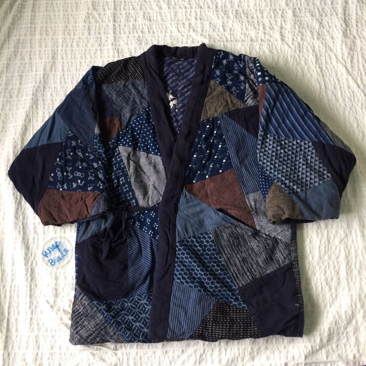 Japanese Brand Kimono Quilted Patchwork Like Bode Visvim Kapital Style Size US M / EU 48-50 / 2 - 1 Thumbnail
