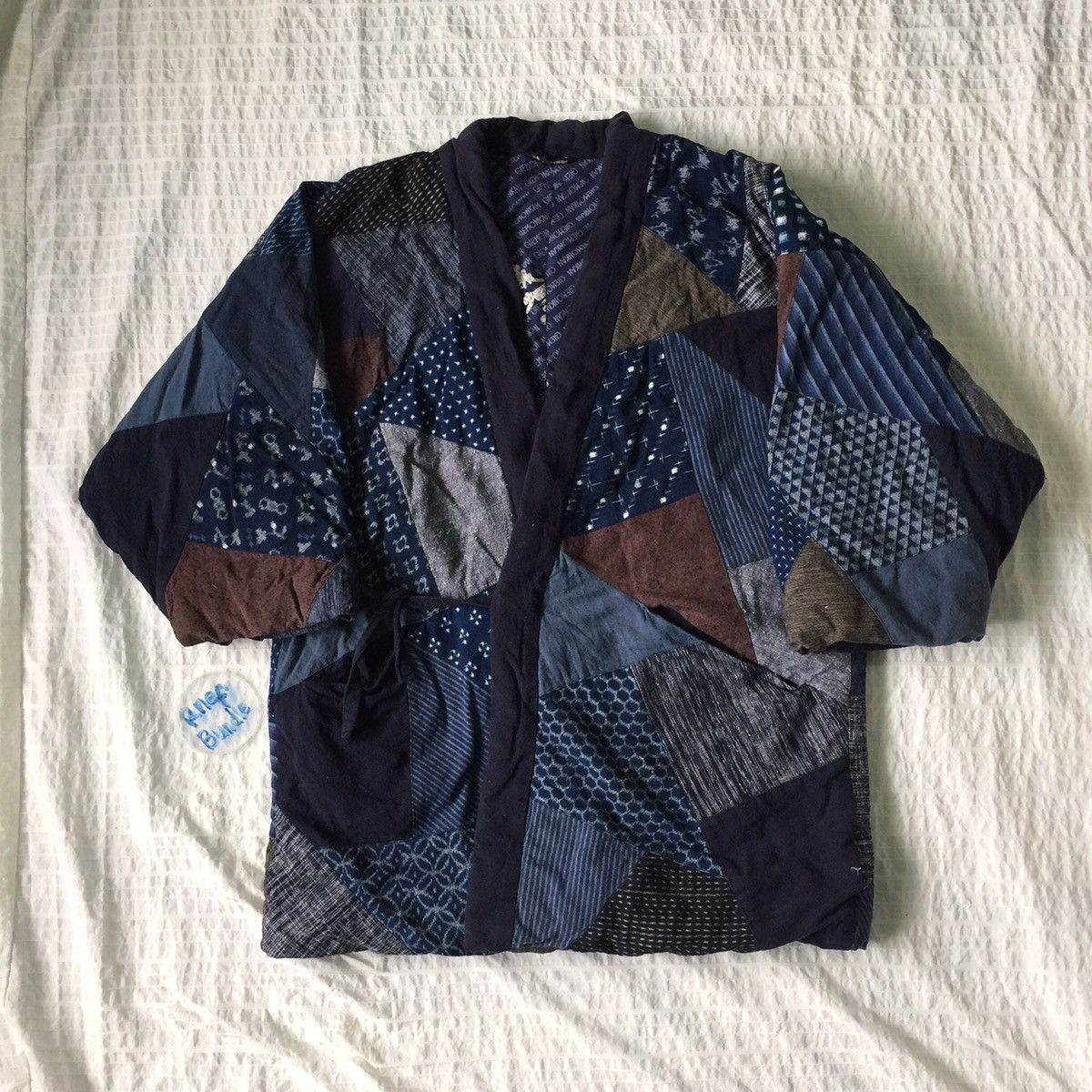 Japanese Brand Kimono Quilted Patchwork Like Bode Visvim Kapital Style Size US M / EU 48-50 / 2 - 2 Thumbnail