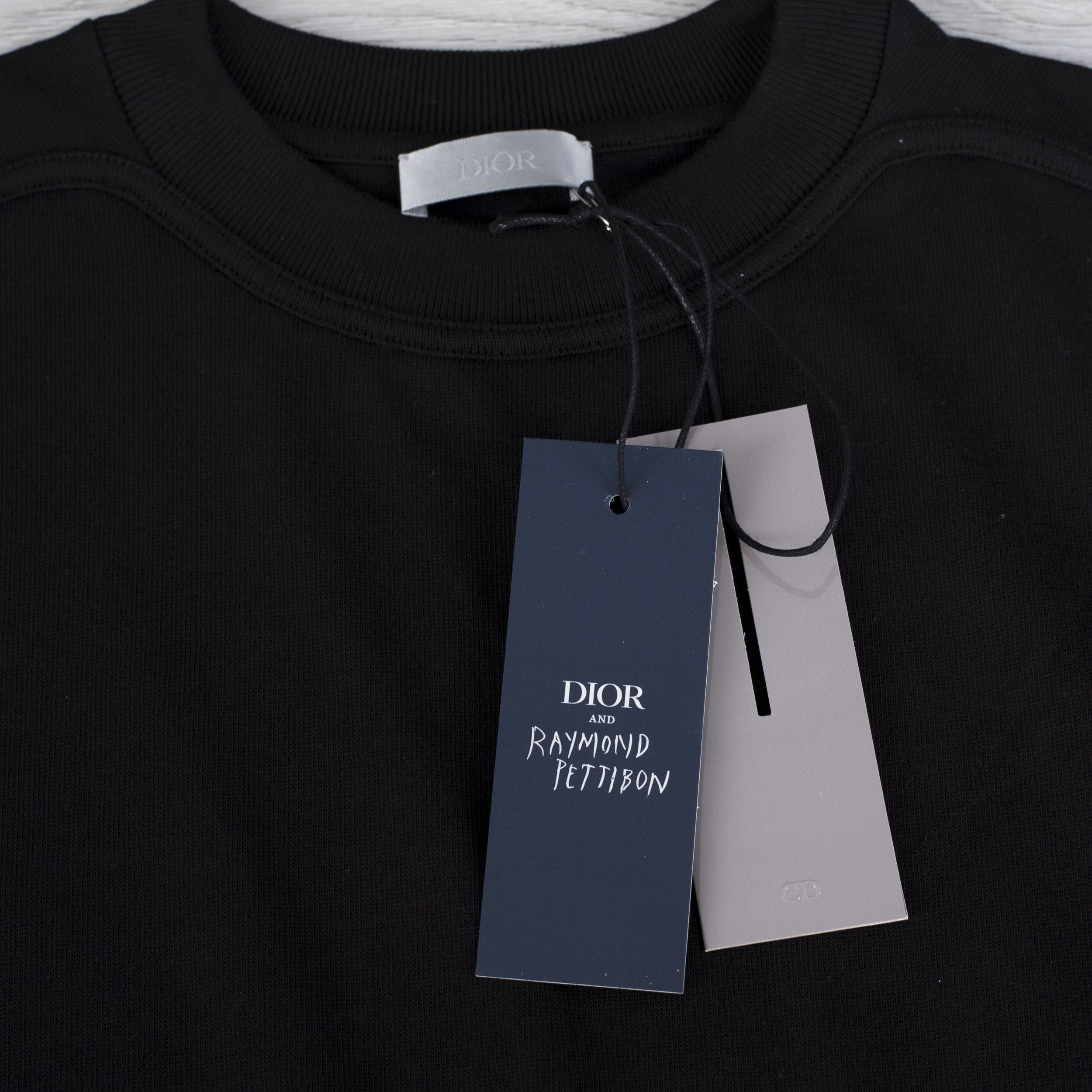 Dior x RAYMOND PETTIBON Black Cotton Jersey Tshirt With Patch Size US XS / EU 42 / 0 - 11 Thumbnail