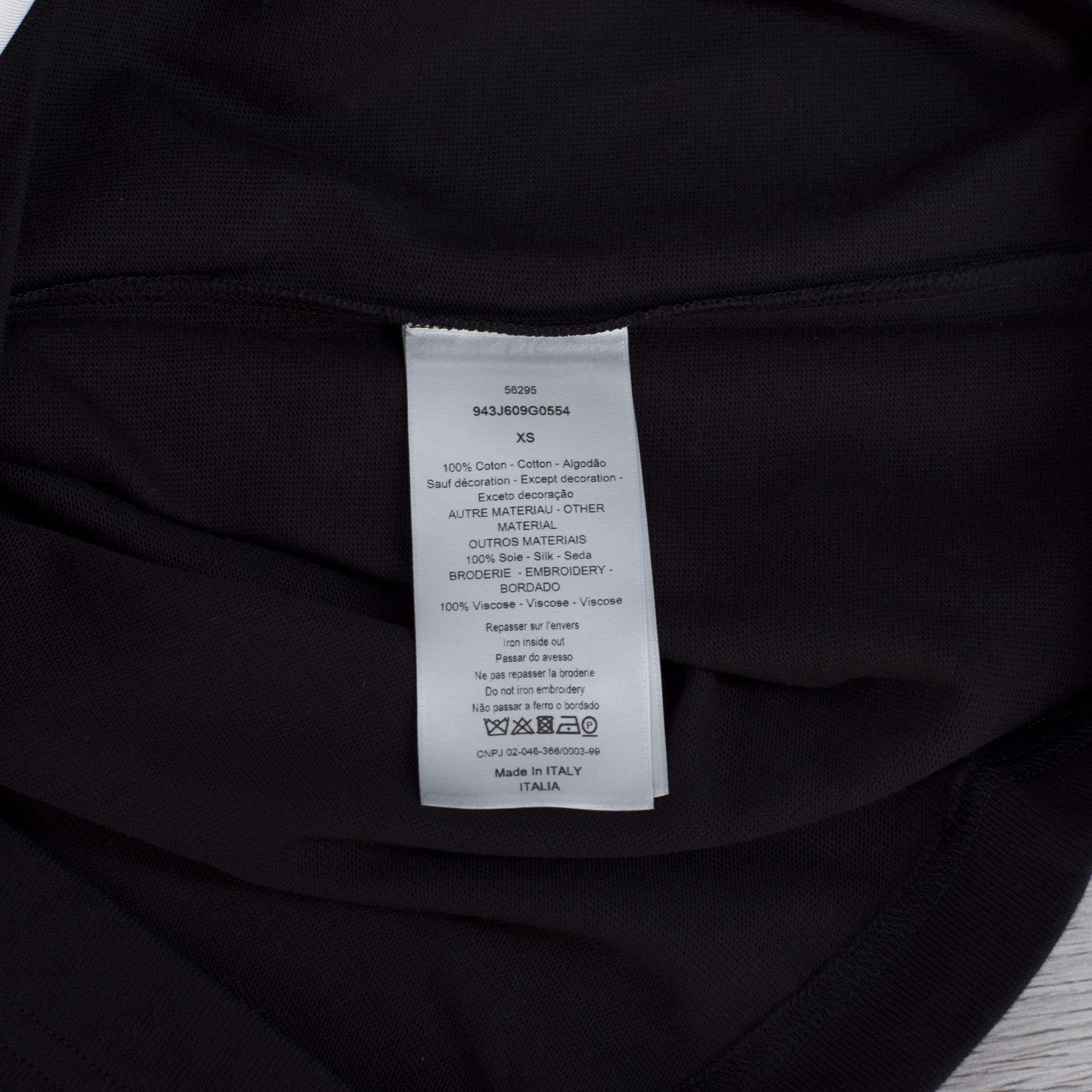 Dior x RAYMOND PETTIBON Black Cotton Jersey Tshirt With Patch Size US XS / EU 42 / 0 - 13 Thumbnail