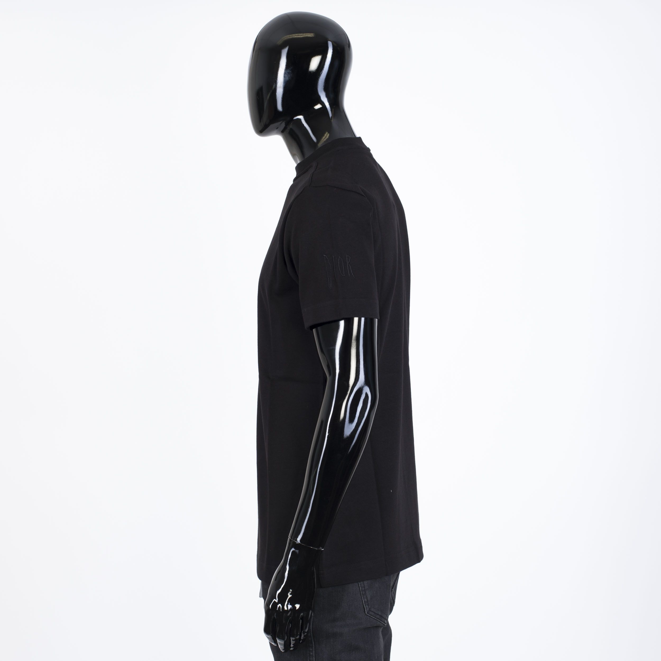Dior x RAYMOND PETTIBON Black Cotton Jersey Tshirt With Patch Size US XS / EU 42 / 0 - 4 Thumbnail
