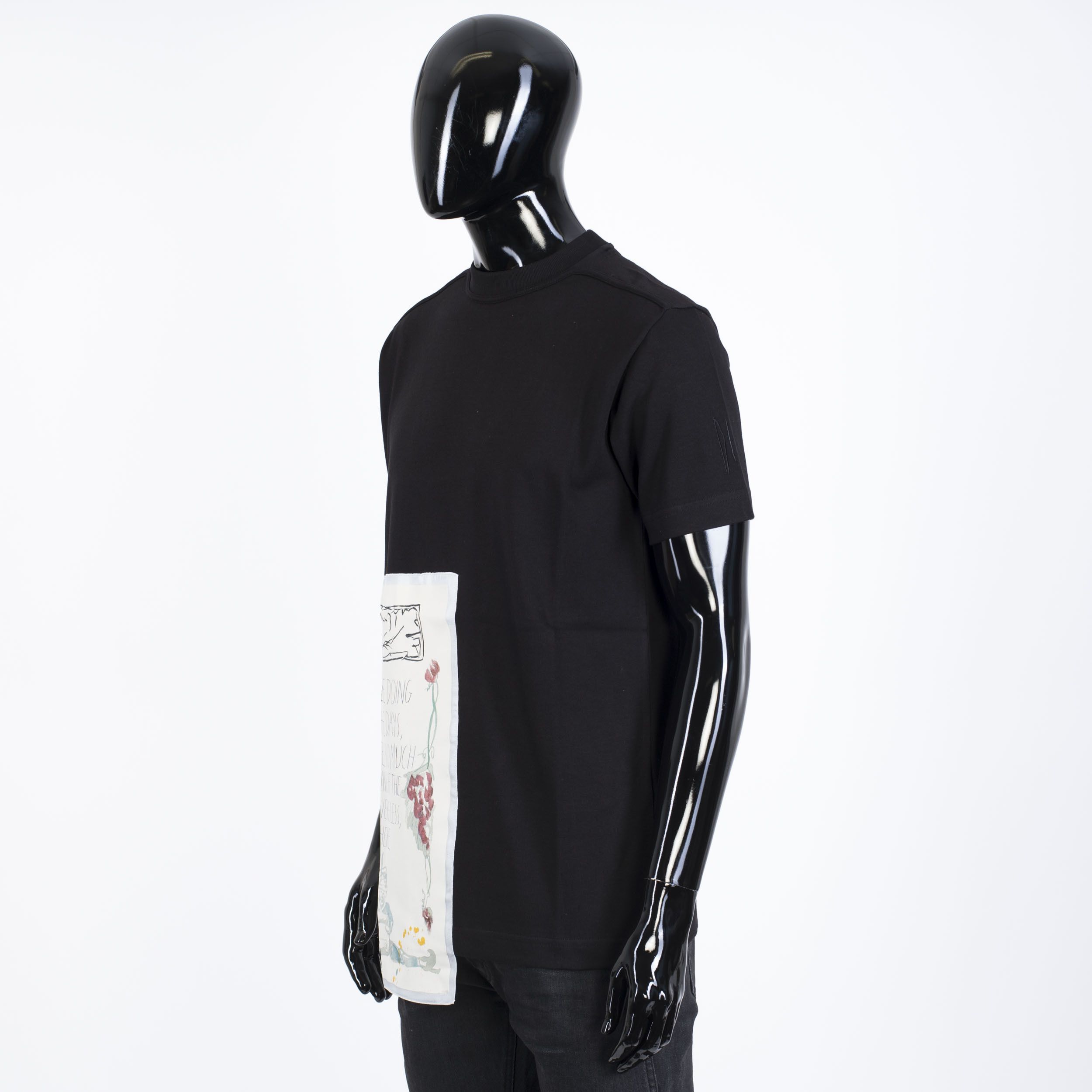 Dior x RAYMOND PETTIBON Black Cotton Jersey Tshirt With Patch Size US XS / EU 42 / 0 - 3 Thumbnail