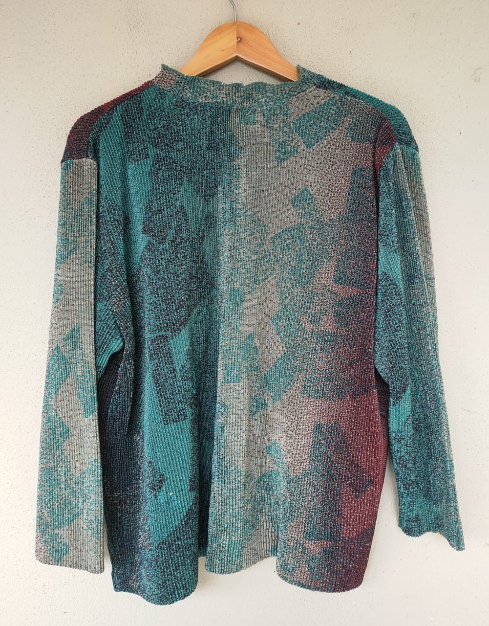 Japanese Brand Vintage Pleated Blouse Size XL / US 12-14 / IT 48-50 - 2 Thumbnail