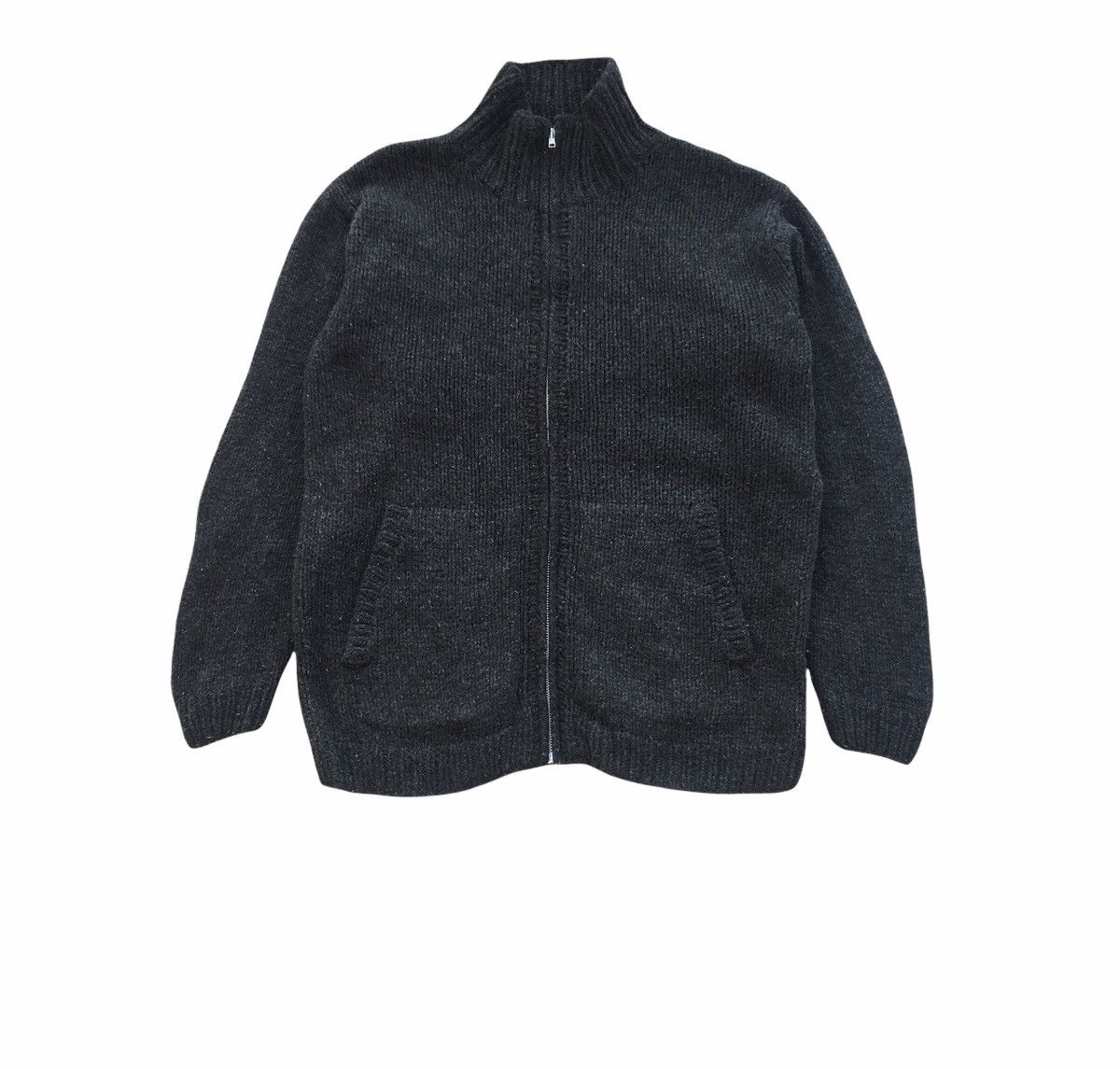 Vintage Y2K Uniqlo Japanese Brand Zipper Knitwear