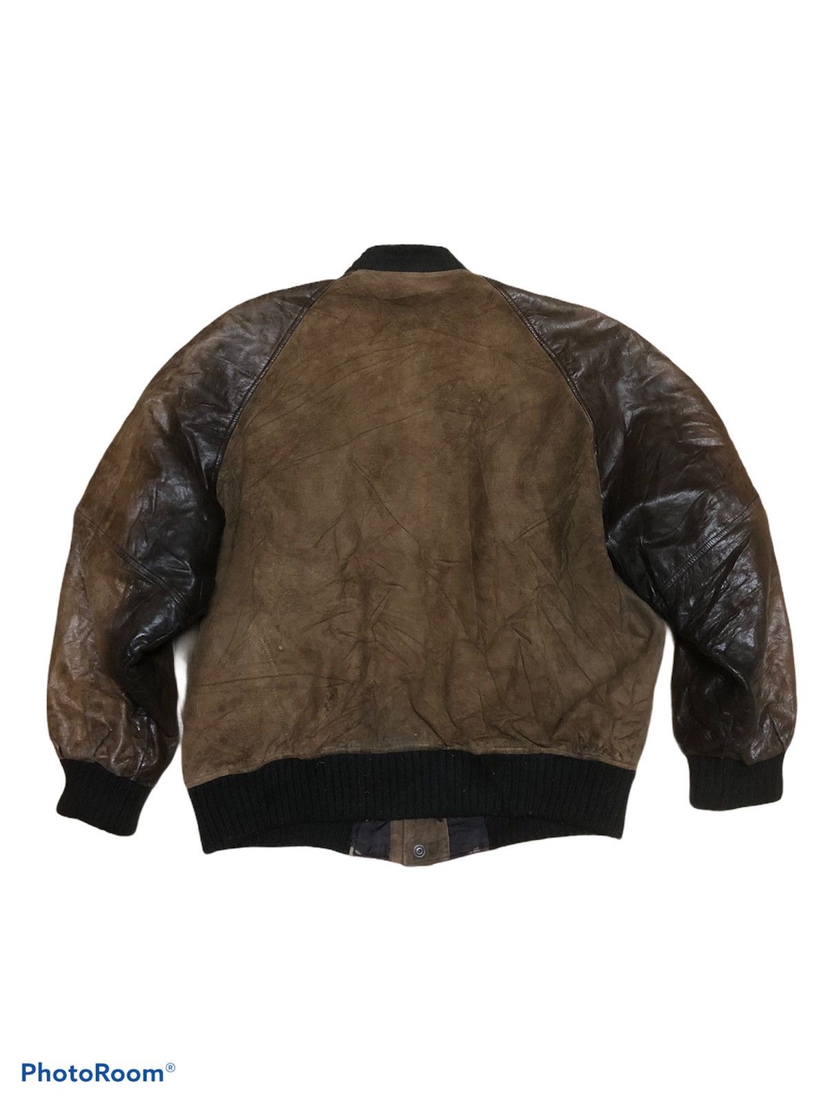 Japanese Brand ❌DELETE TODAY🚀 80’s Varsity Leather Jacket Streetfashion Size US M / EU 48-50 / 2 - 2 Thumbnail