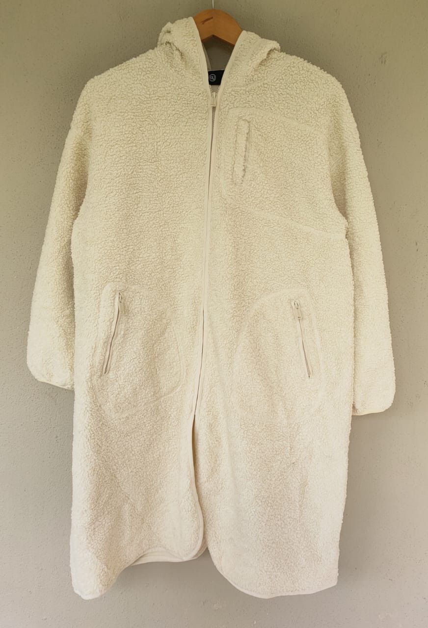 Image of Undercover X Gu Fleece Jacket in Cream, Women's (Size Small)