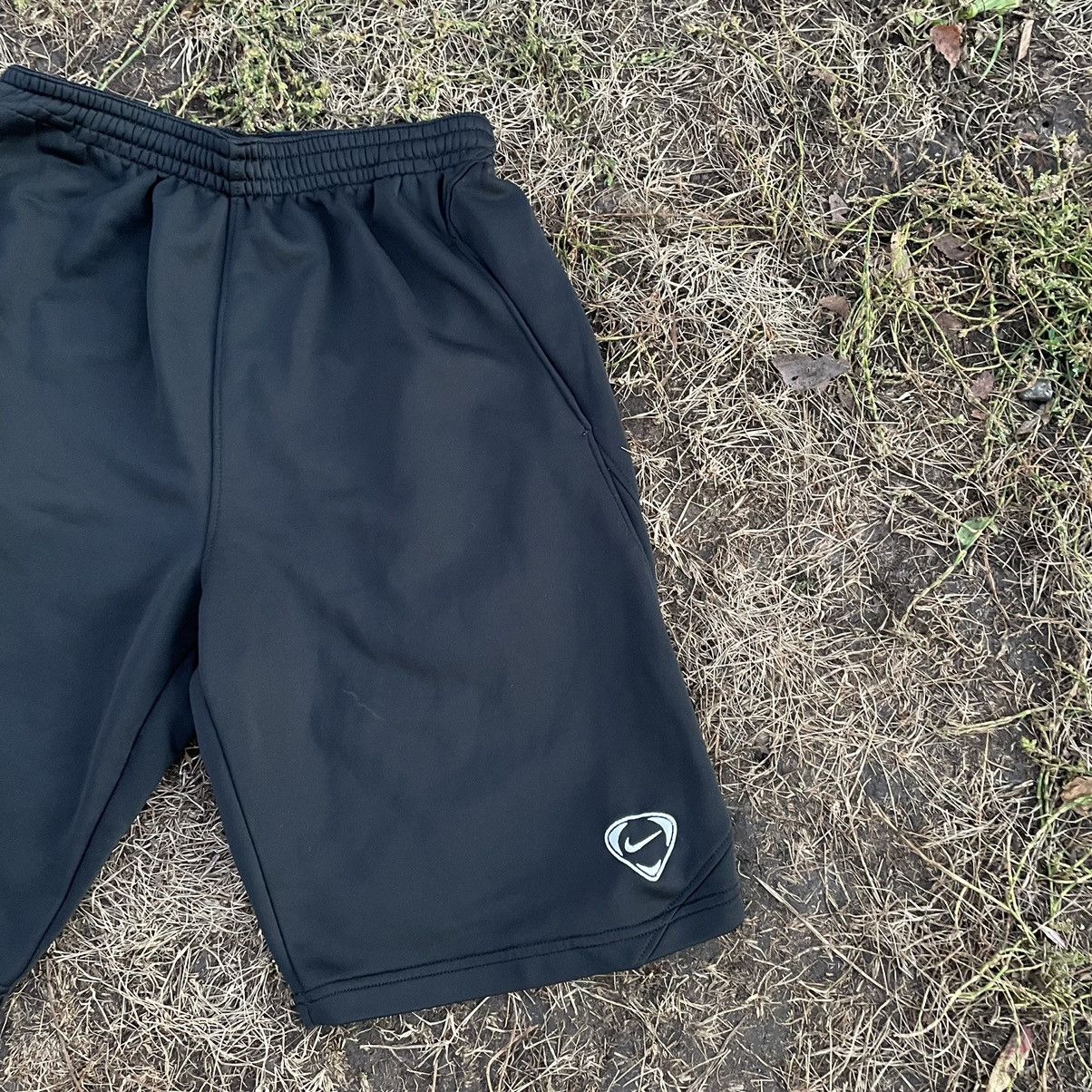 Nike Vintage Y2K Drill Nike Swoosh Logo Shorts Streetwear 90s Size US 30 / EU 46 - 2 Thumbnail