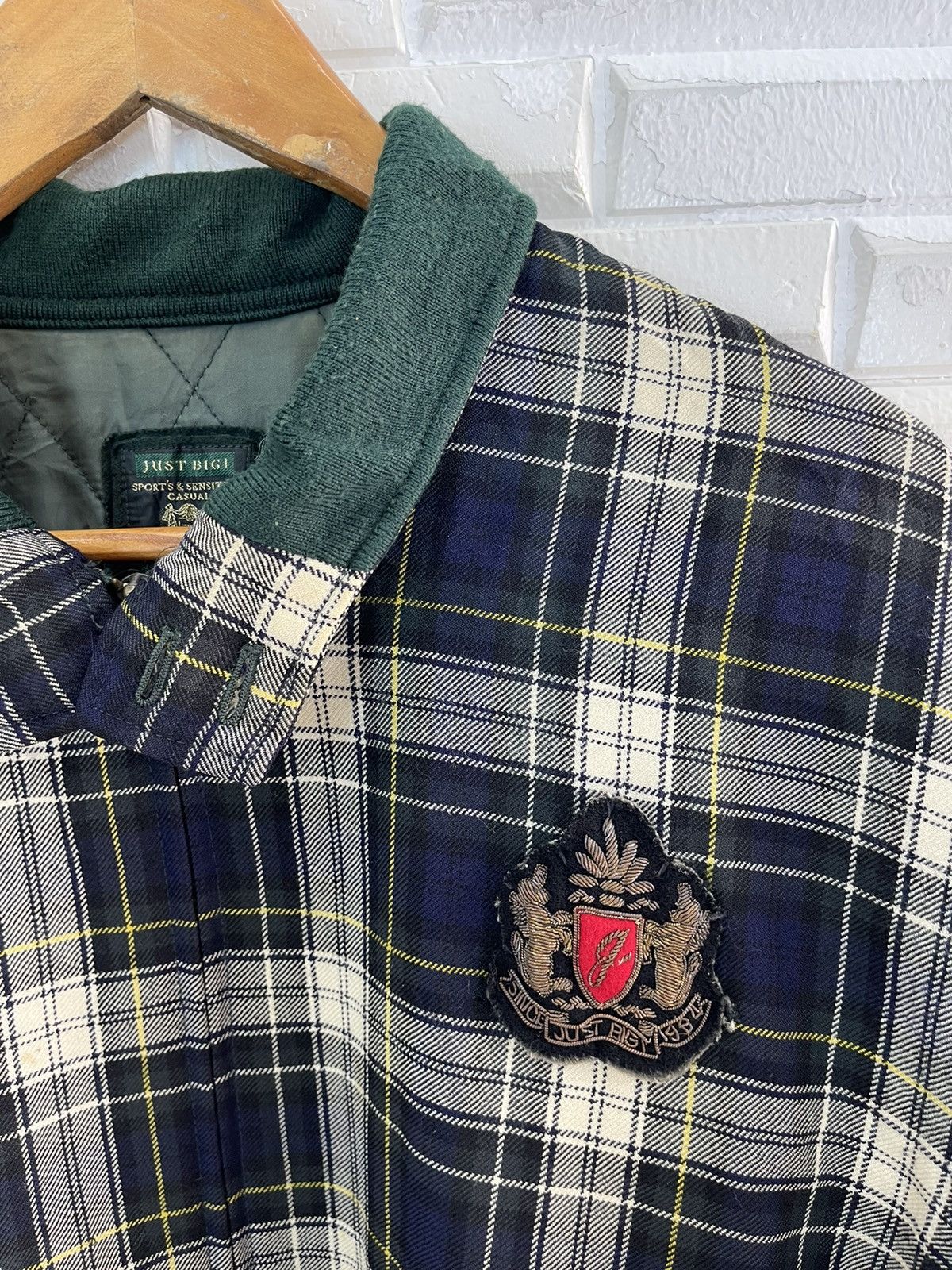 BIGI × Vintage Vintage JUST BIGI MEN’S VARSITY JACKET TARTAN Size US M / EU 48-50 / 2 - 3 Thumbnail