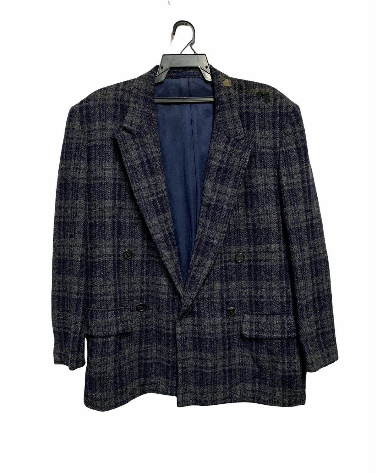 Y's for Men 🔥YS FOR MEN WOOL TARTAN MENS TAILORED BLAZER Size 48L - 2 Thumbnail