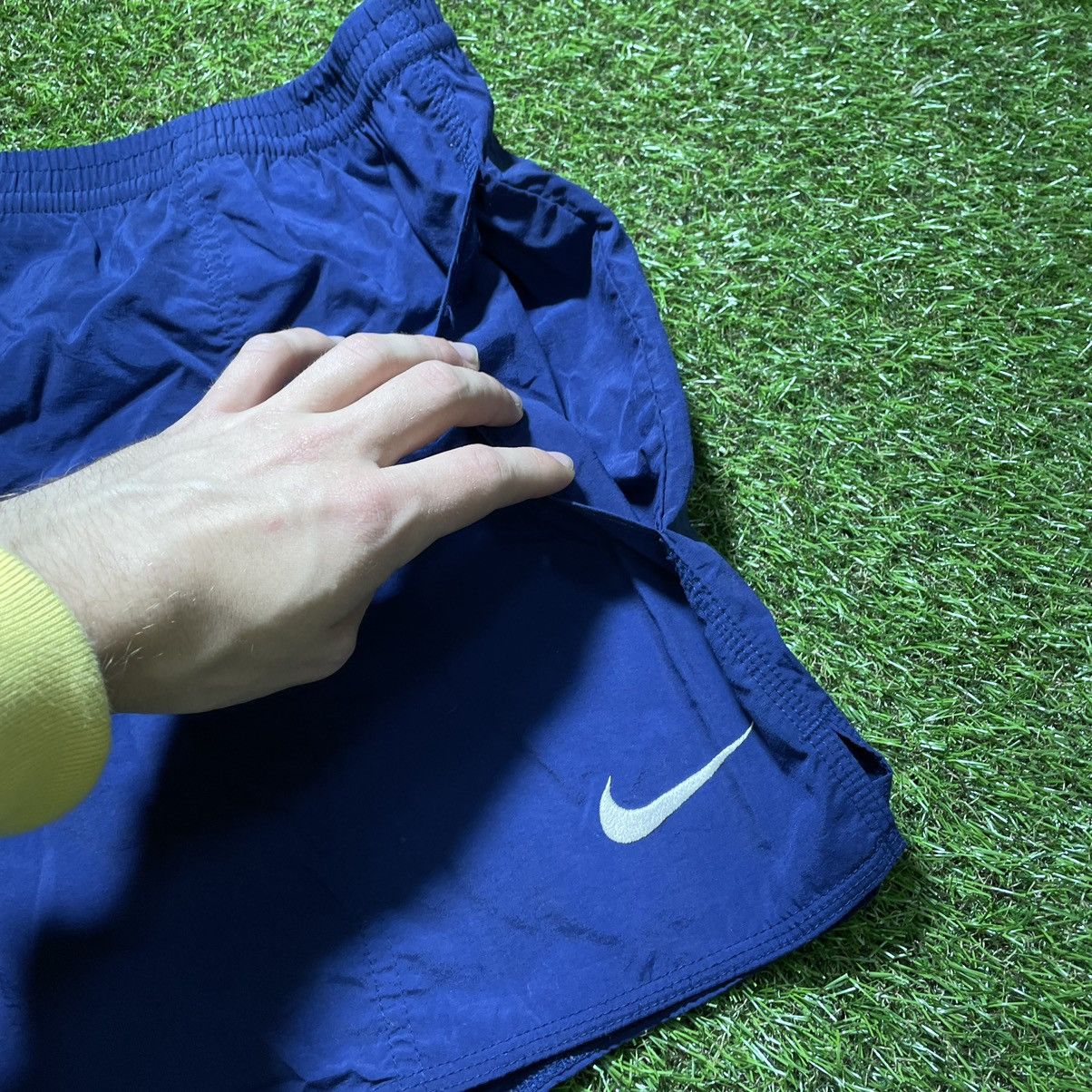 Vintage Vintage 90s Nike Swoosh Shorts Streetwear Skate Blue Slim 36 Size US 36 / EU 52 - 4 Thumbnail