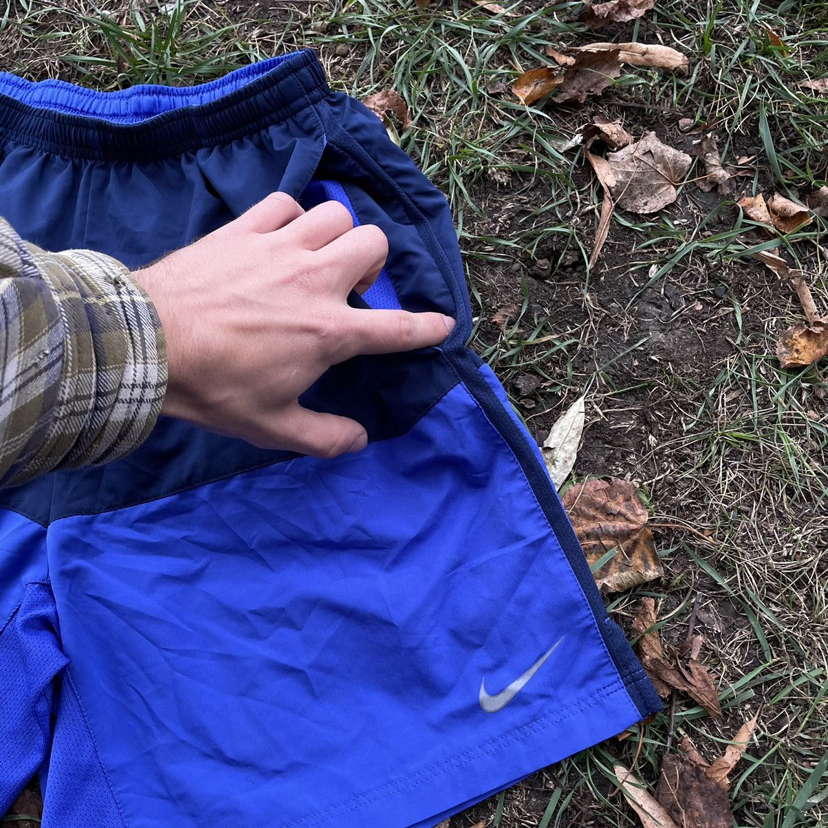 Vintage Vintage Y2K Nike Swoosh Nylon Shorts Blue Baggy Streetwear 3 Size US 32 / EU 48 - 4 Thumbnail