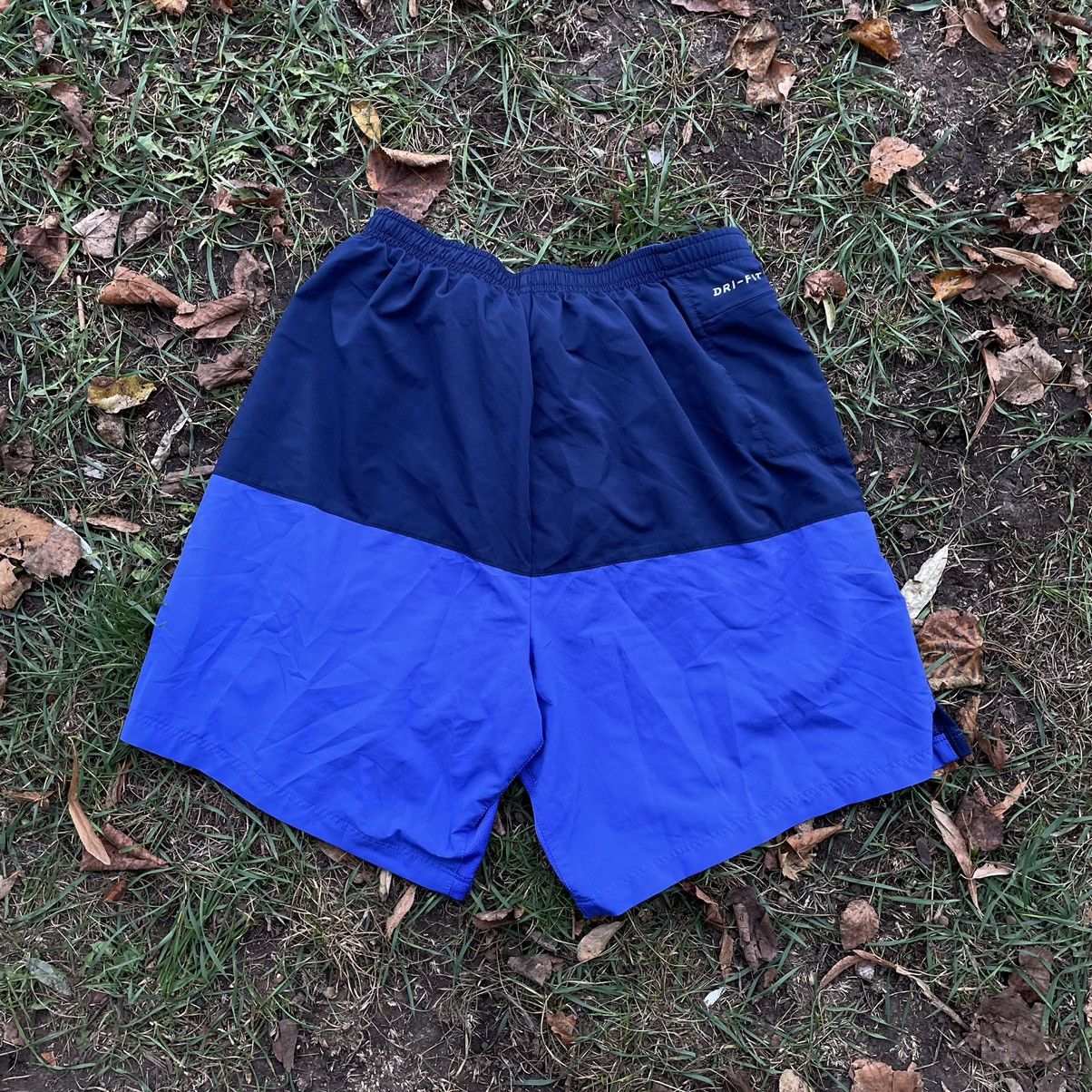 Vintage Vintage Y2K Nike Swoosh Nylon Shorts Blue Baggy Streetwear 3 Size US 32 / EU 48 - 6 Thumbnail