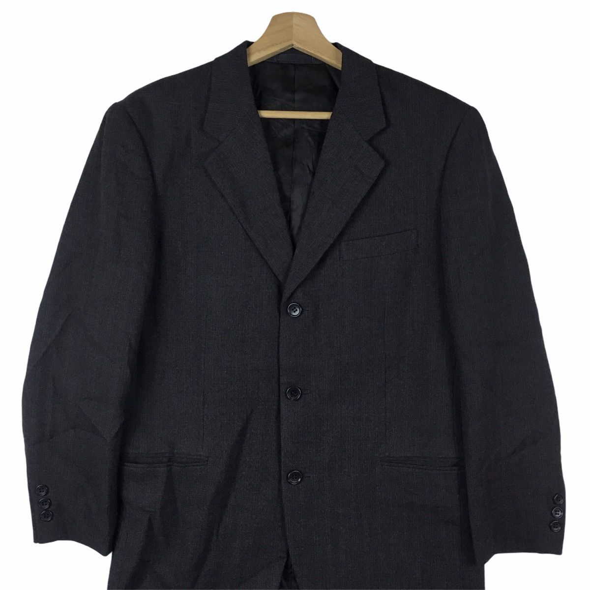 Issey Miyake Vtg ISSEY MIYAKE IM Product Design Studio 3 Button Blazer Size 42R - 2 Thumbnail