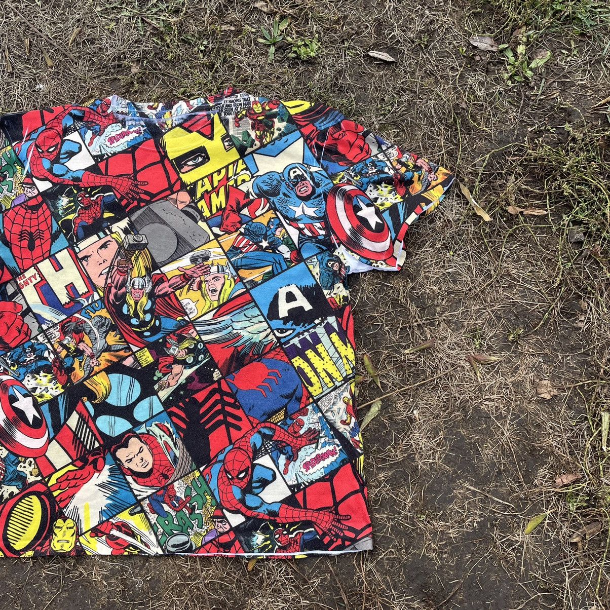 Vintage Vintage Y2K Marvel All Over Print Graphic Tee Baggy Skate M Size US M / EU 48-50 / 2 - 3 Thumbnail