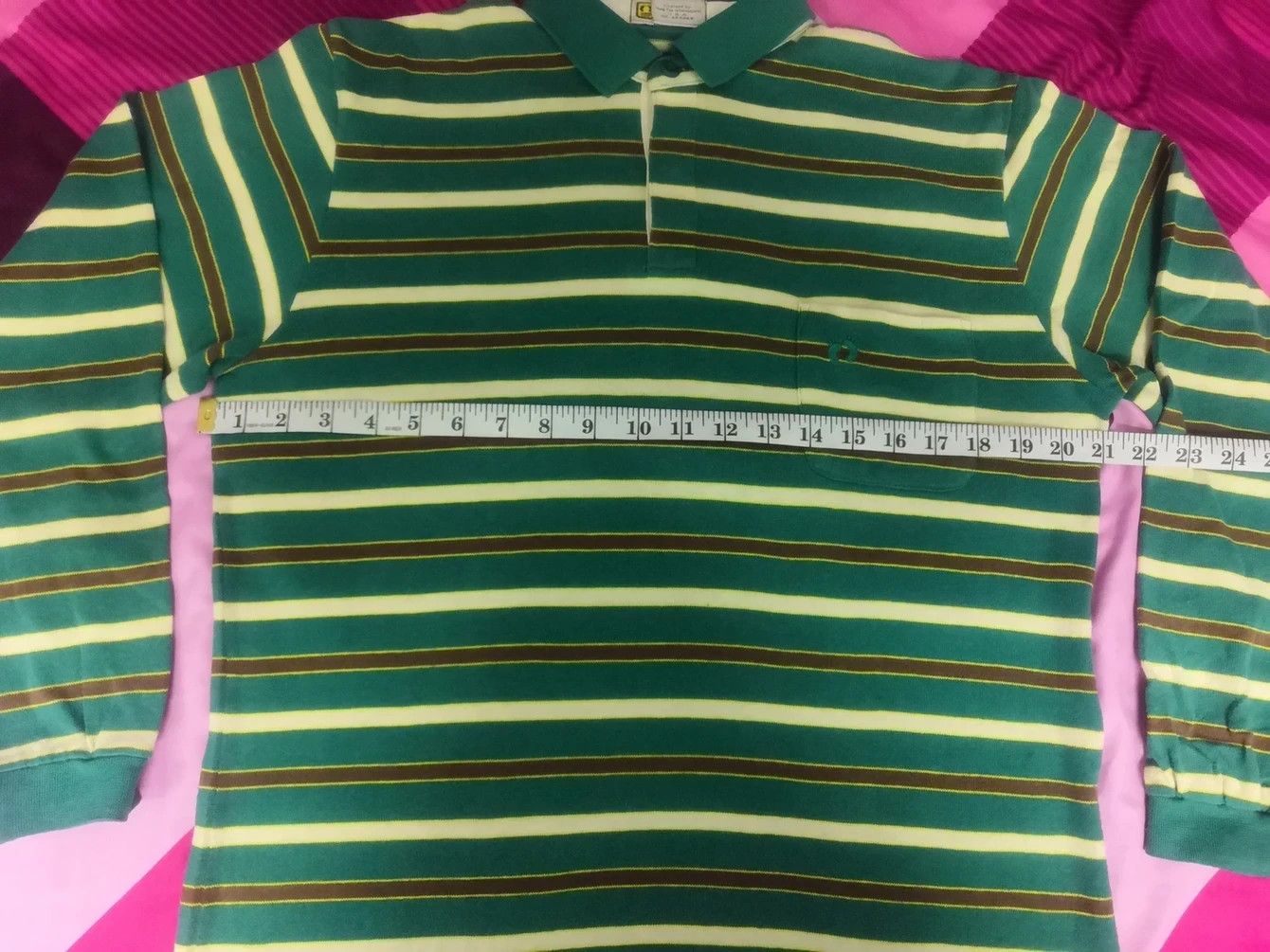 Hang Ten Vintage Hang Ten Striped Polo Shirt P Wing Ralph Lauren Size US M / EU 48-50 / 2 - 9 Thumbnail