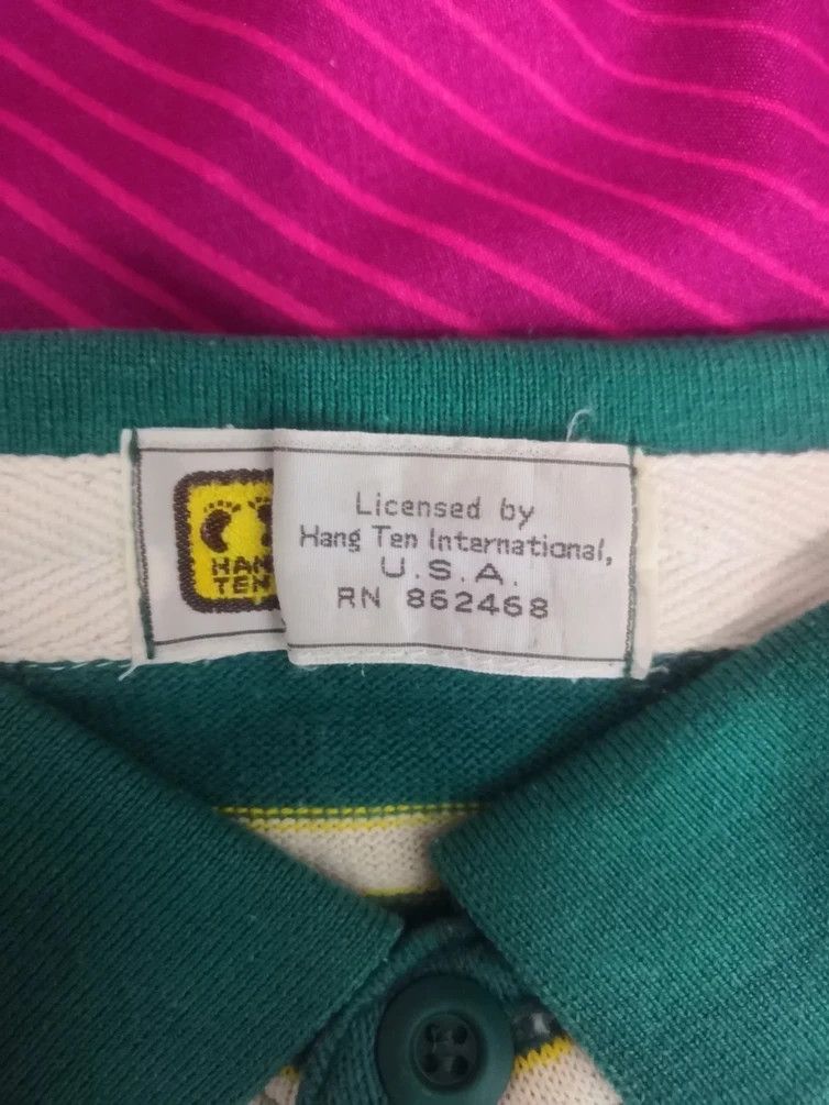 Hang Ten Vintage Hang Ten Striped Polo Shirt P Wing Ralph Lauren Size US M / EU 48-50 / 2 - 3 Thumbnail