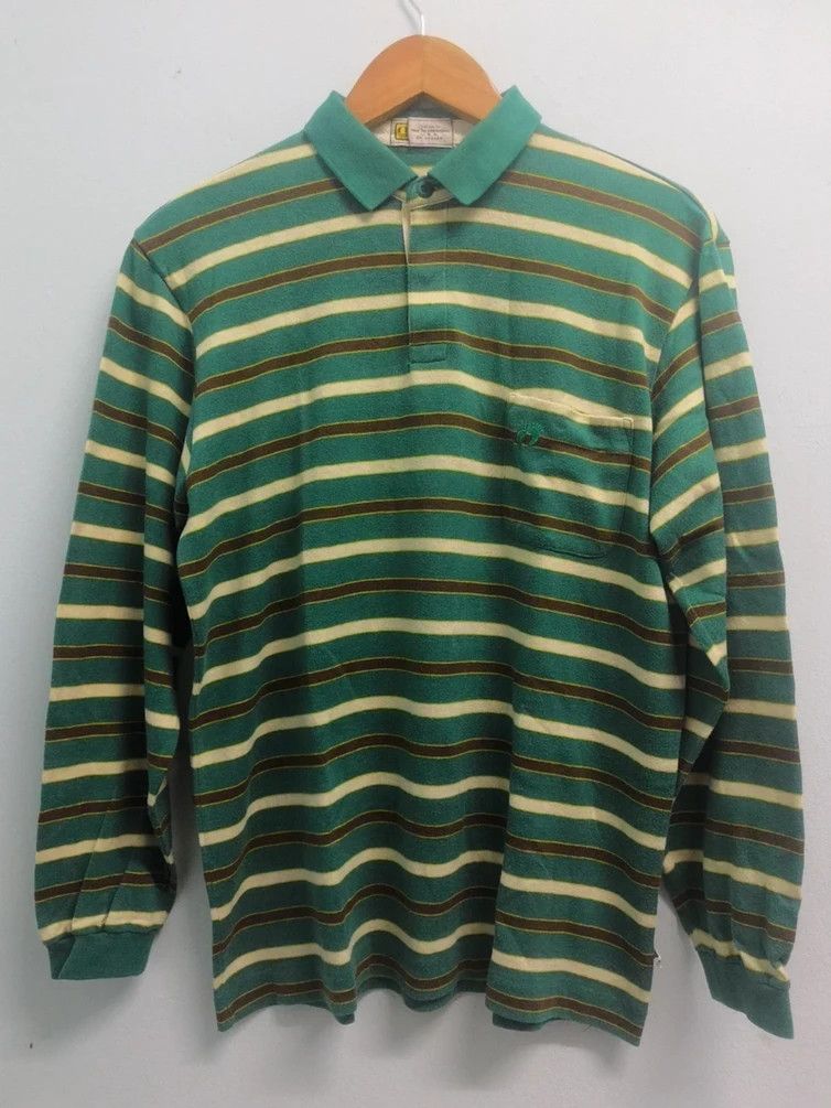 Hang Ten Vintage Hang Ten Striped Polo Shirt P Wing Ralph Lauren Size US M / EU 48-50 / 2 - 1 Thumbnail
