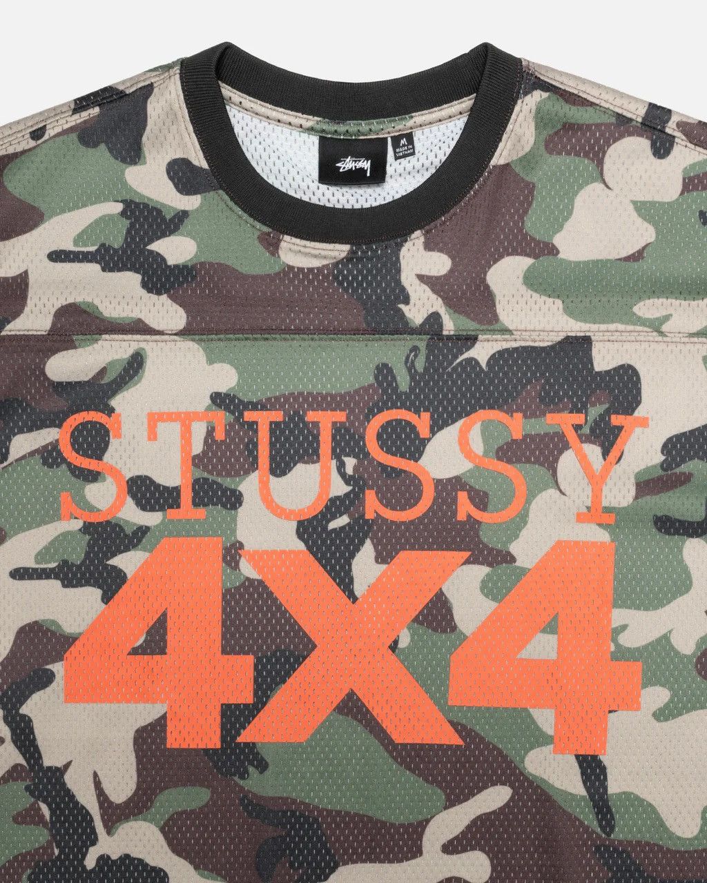 Stussy Surfman Mesh Football Jersey Black Men's - FW23 - US
