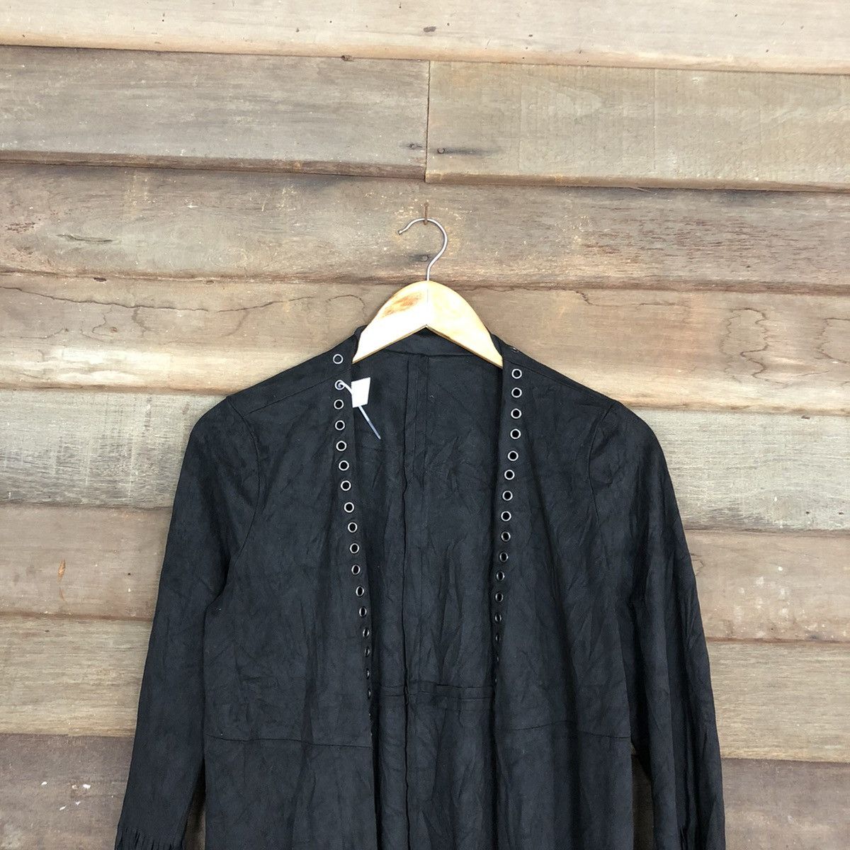 Japanese Brand DL Japan Black long cardigan vintage shaggy #c1141 Size M / US 6-8 / IT 42-44 - 9 Thumbnail
