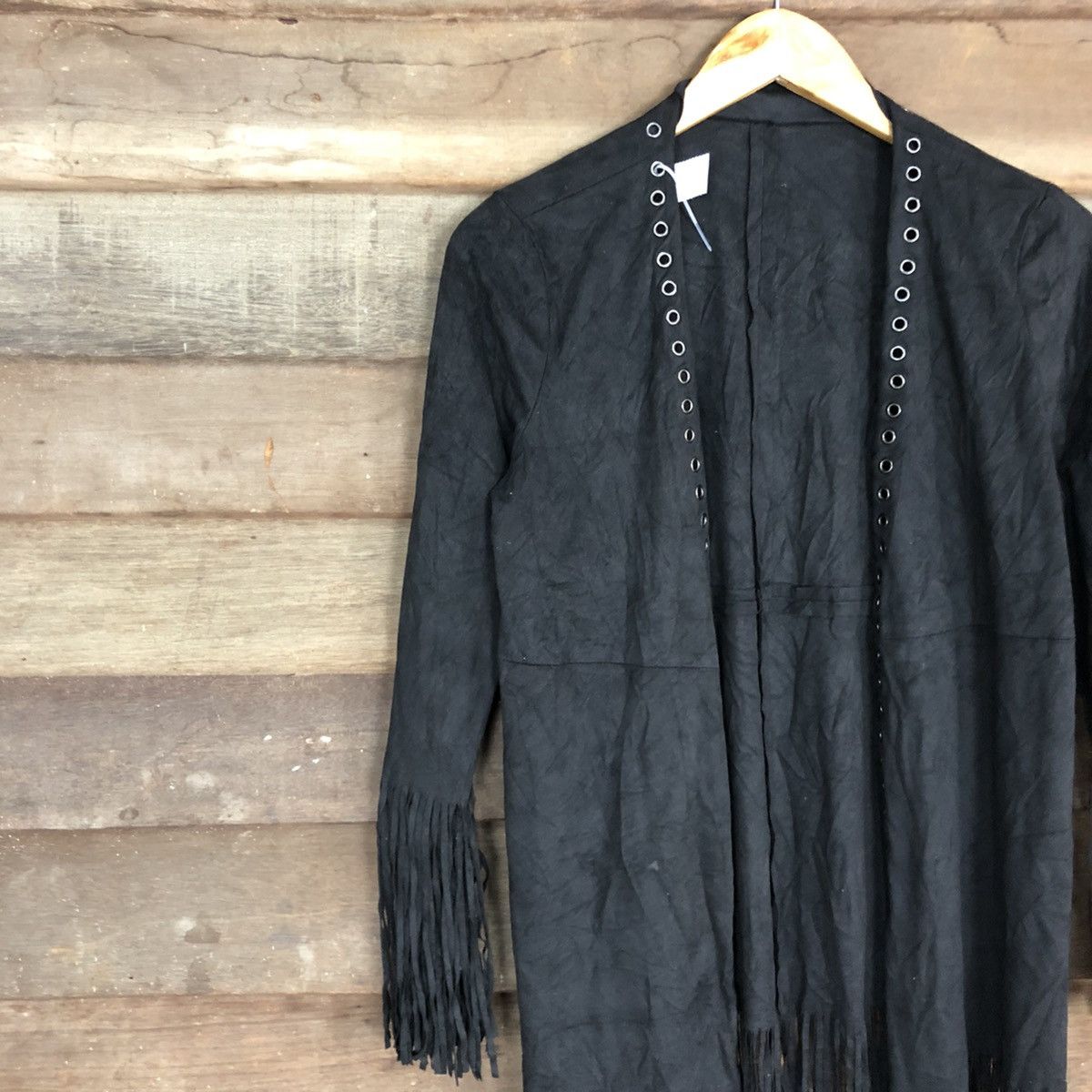 Japanese Brand DL Japan Black long cardigan vintage shaggy #c1141 Size M / US 6-8 / IT 42-44 - 7 Thumbnail