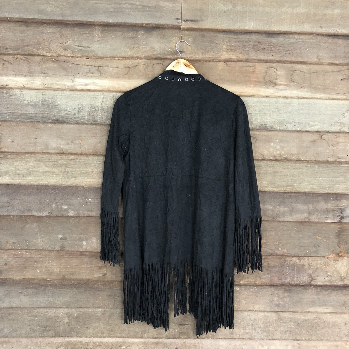 Japanese Brand DL Japan Black long cardigan vintage shaggy #c1141 Size M / US 6-8 / IT 42-44 - 10 Thumbnail