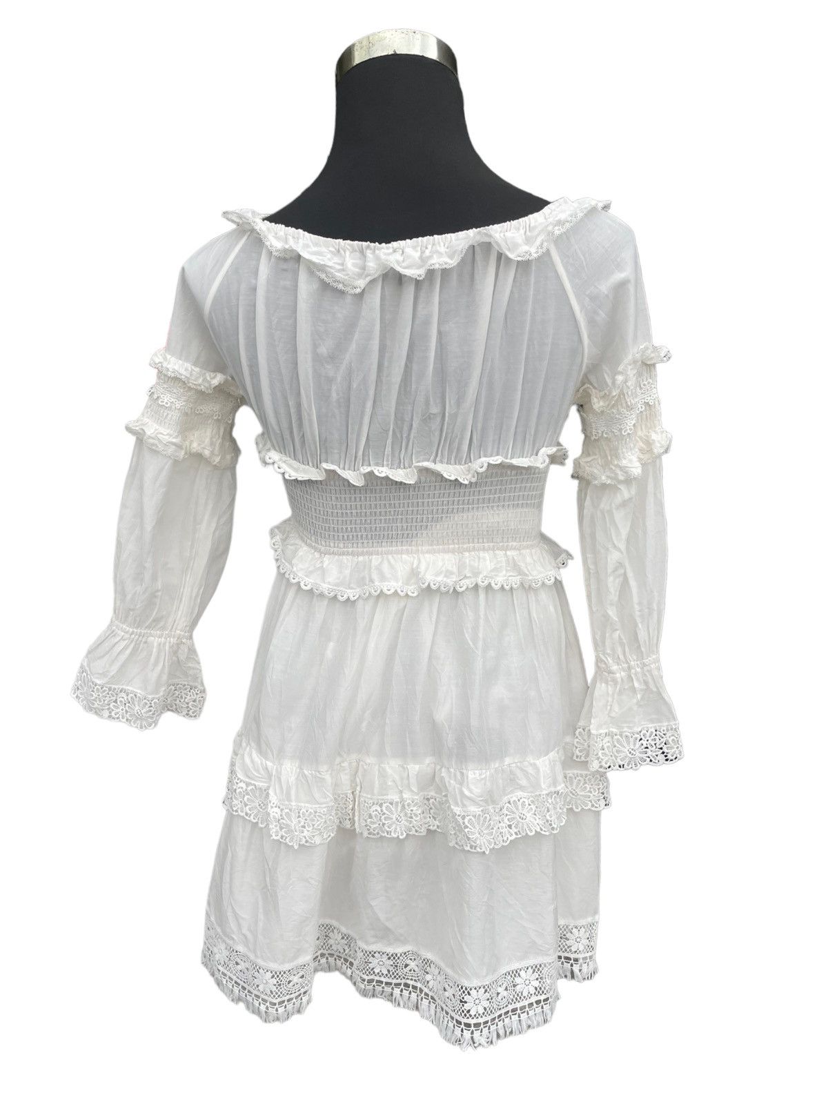 Dolce & Gabbana Dolce & Gabbana Mousseline Frilled Off Shoulder Dress Size M / US 6-8 / IT 42-44 - 19 Thumbnail