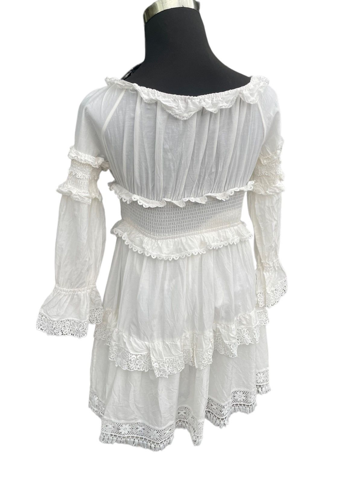 Dolce & Gabbana Dolce & Gabbana Mousseline Frilled Off Shoulder Dress Size M / US 6-8 / IT 42-44 - 20 Thumbnail