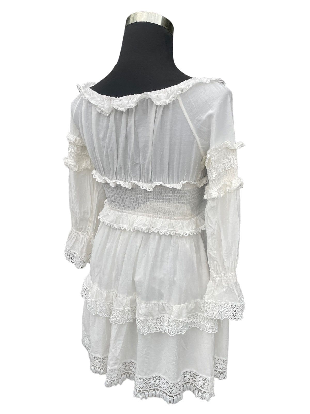 Dolce & Gabbana Dolce & Gabbana Mousseline Frilled Off Shoulder Dress Size M / US 6-8 / IT 42-44 - 21 Thumbnail