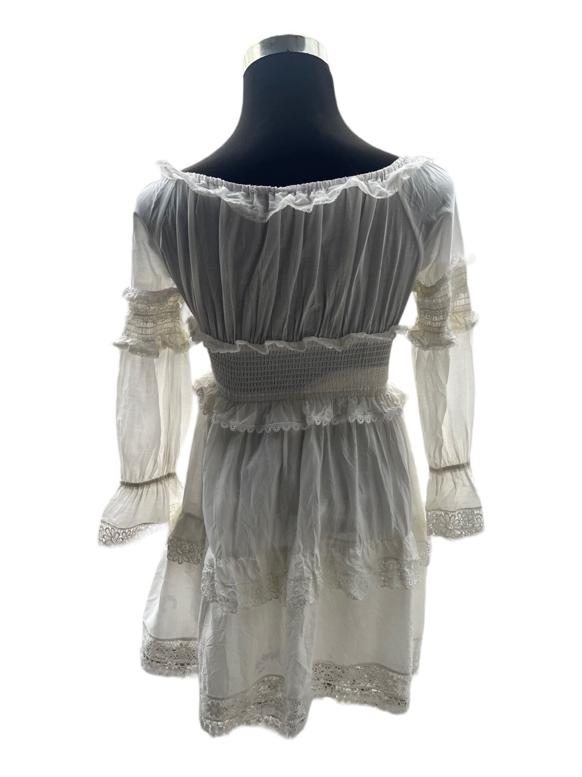 Dolce & Gabbana Dolce & Gabbana Mousseline Frilled Off Shoulder Dress Size M / US 6-8 / IT 42-44 - 17 Thumbnail