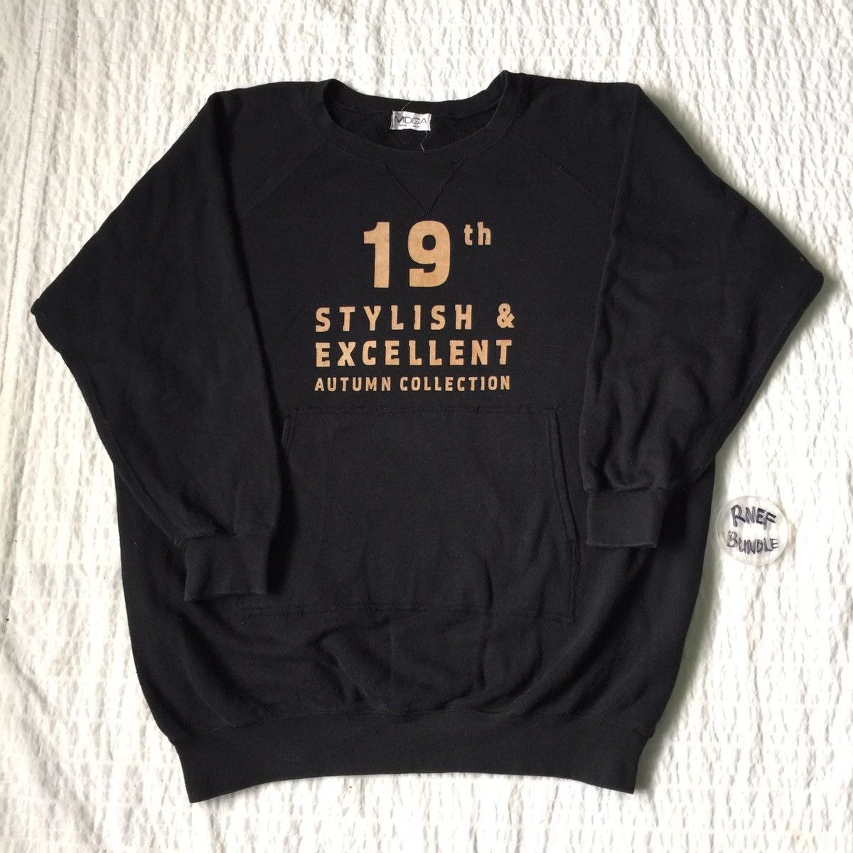 image of 19Th Stylish Moga By Bigi Sweatshirt Made In Japan in Black, Men's (Size XL)