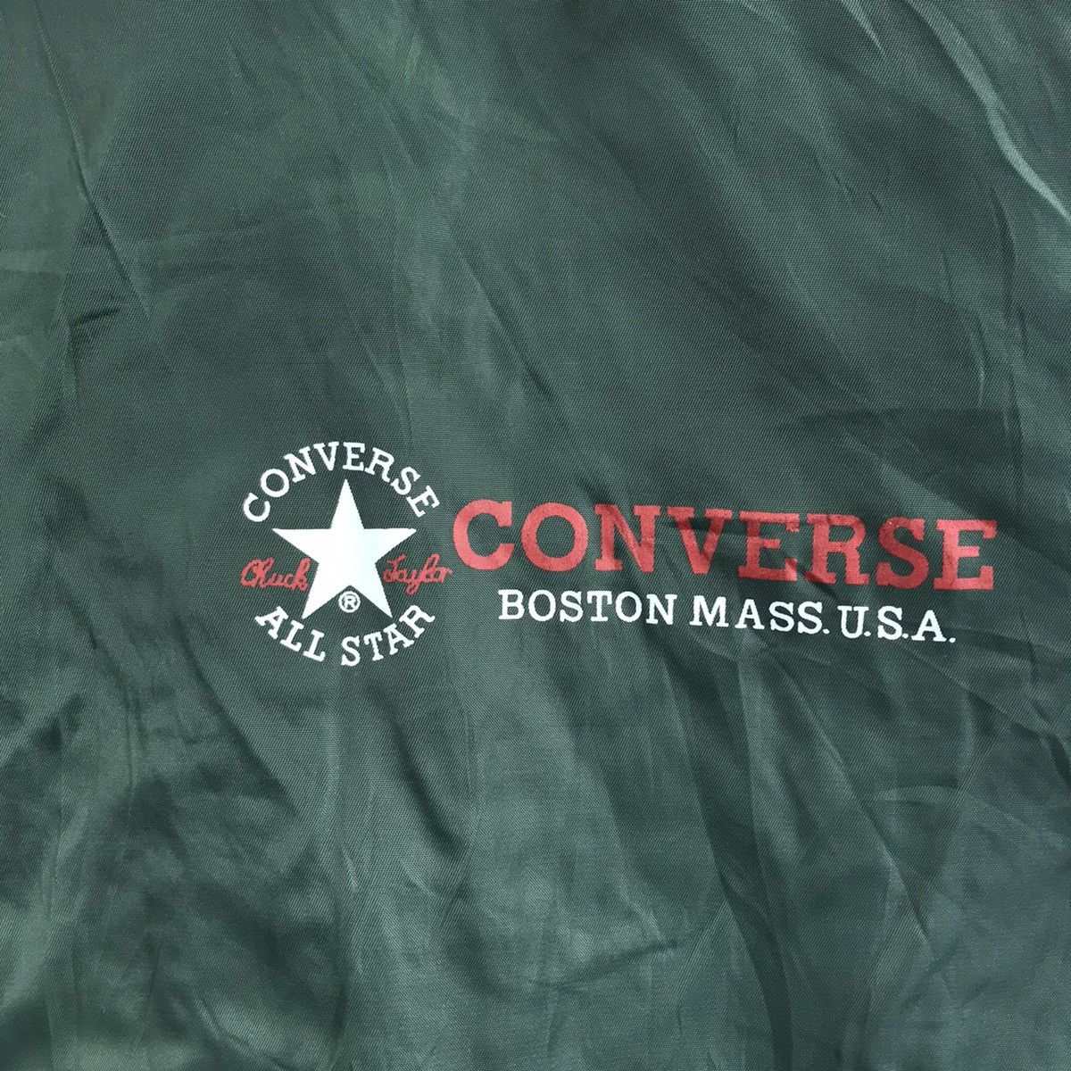 Converse CONVERSE ALL STAR Green Windbreaker Coach Jacket Varsity Size US L / EU 52-54 / 3 - 3 Thumbnail