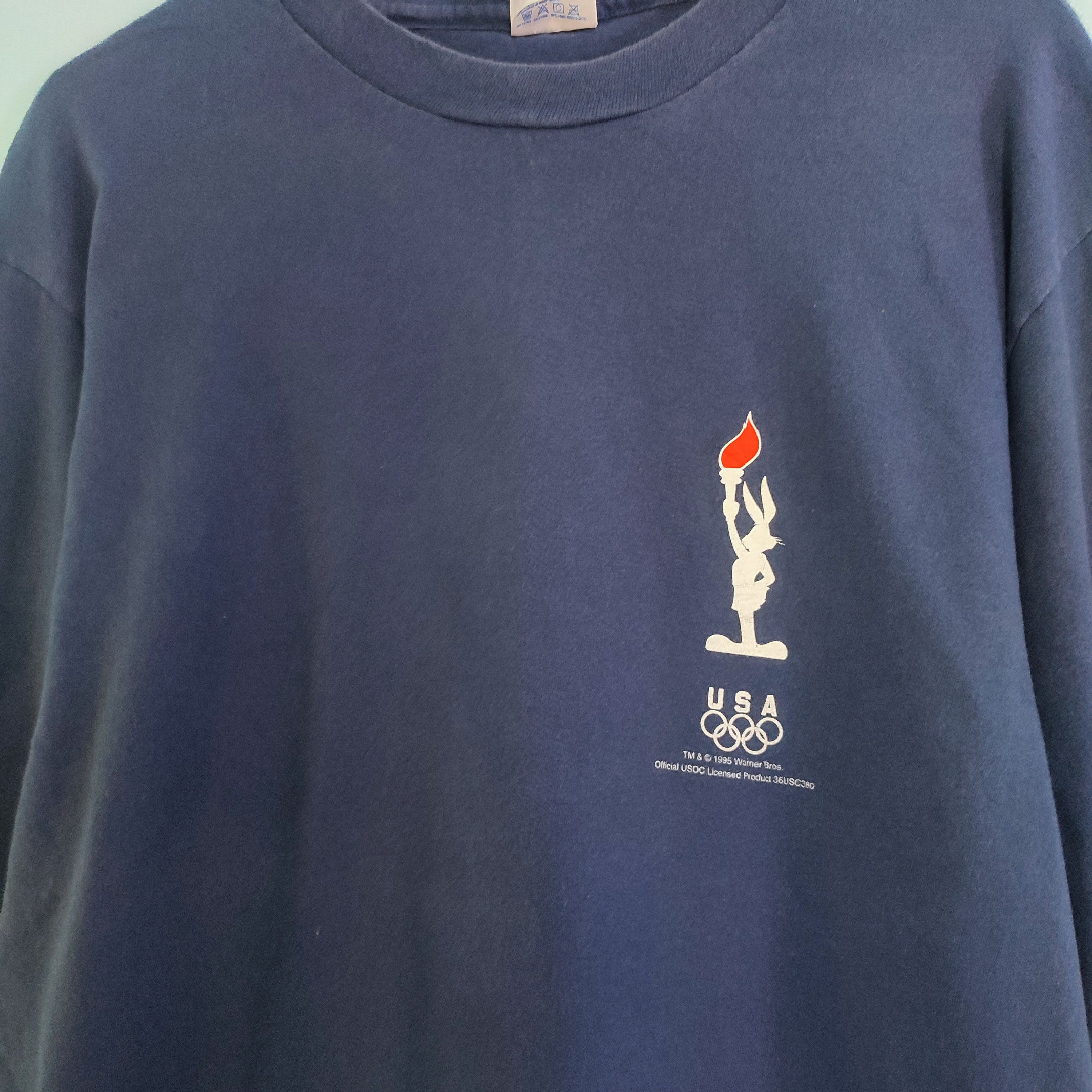USA Olympics × Vintage OLYMPICS TRAINING X Cartoon Warner Bros Vintage Tshirt Size US L / EU 52-54 / 3 - 4 Thumbnail