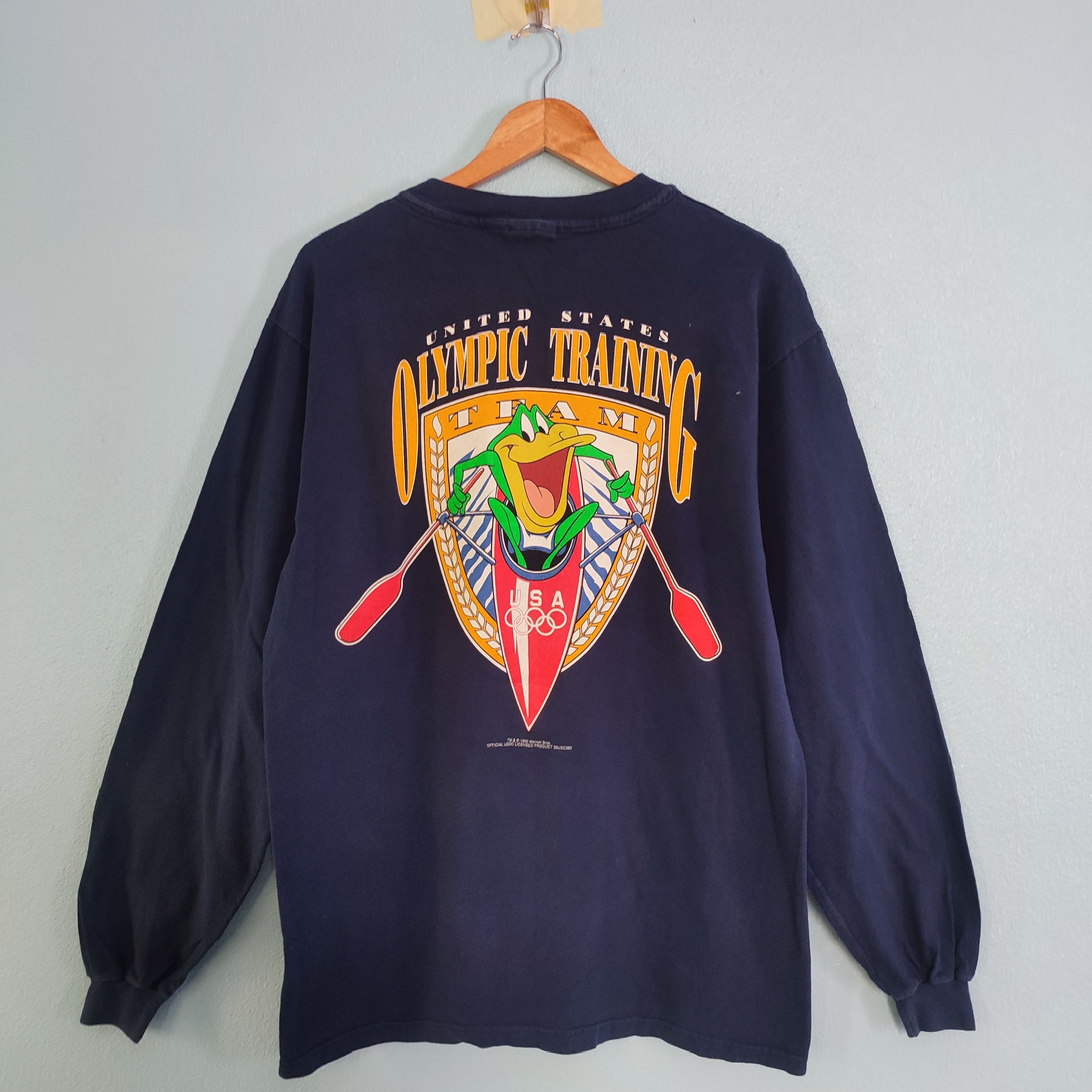 USA Olympics × Vintage OLYMPICS TRAINING X Cartoon Warner Bros Vintage Tshirt Size US L / EU 52-54 / 3 - 1 Thumbnail