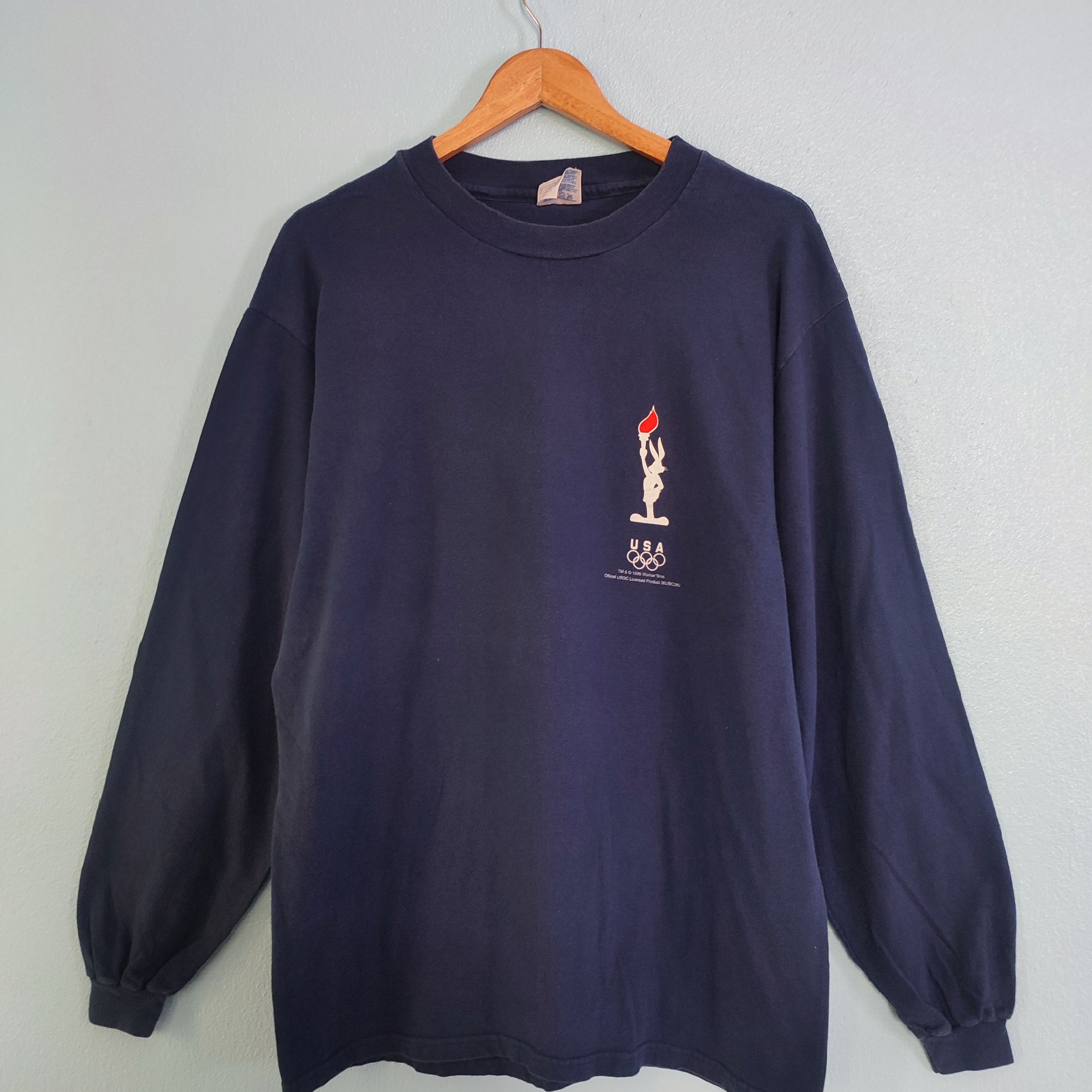 USA Olympics × Vintage OLYMPICS TRAINING X Cartoon Warner Bros Vintage Tshirt Size US L / EU 52-54 / 3 - 3 Thumbnail