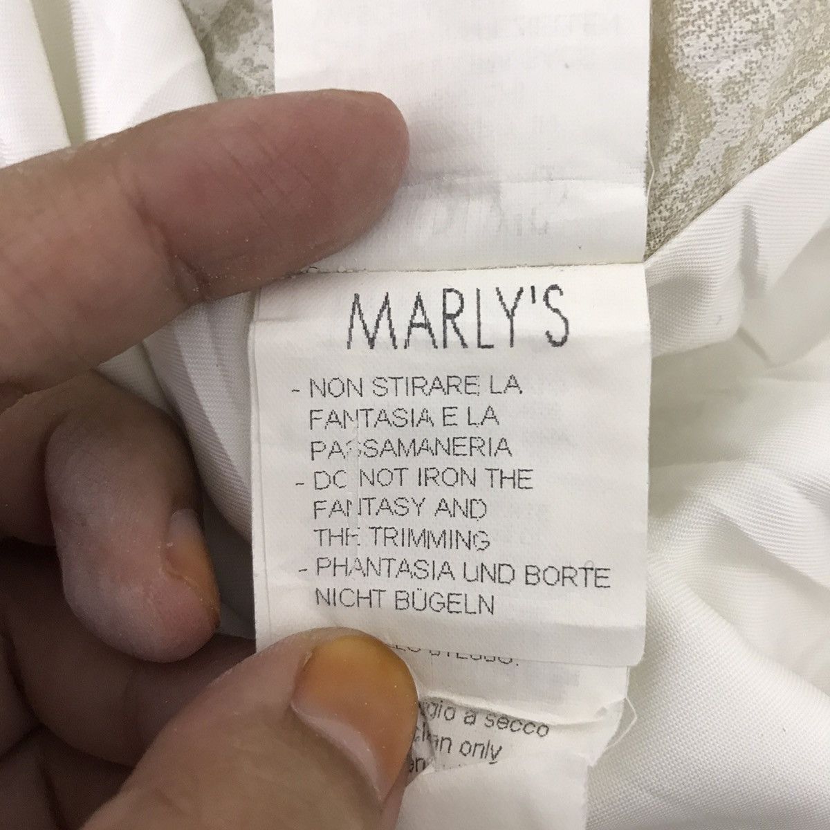 1981 MARLY’S Italy Brand Designer White Coat Jacket