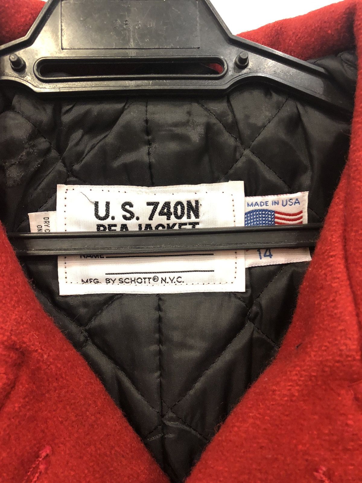 Vintage USN Heavy Jacket Size US L / EU 52-54 / 3 - 3 Thumbnail